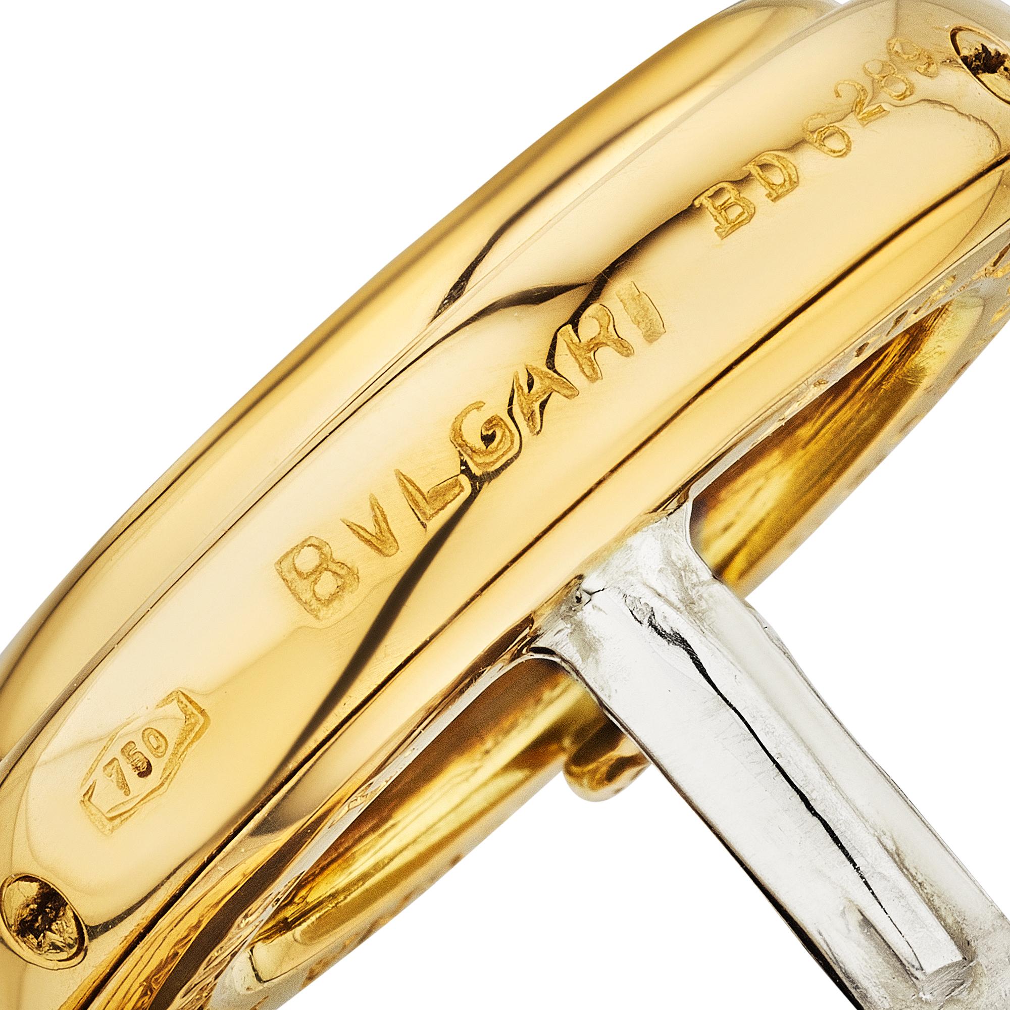 Bulgari Antike Münze Gold-Ohrclips (Klassisch-griechisch) im Angebot