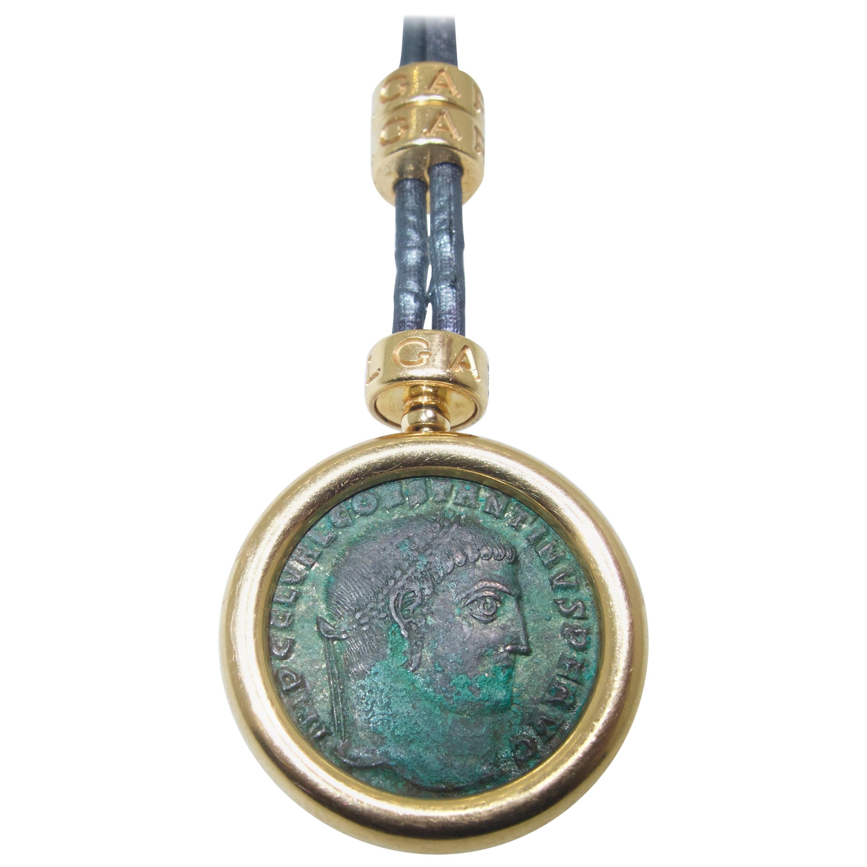 Bulgari Ancient Coin Gold Necklace