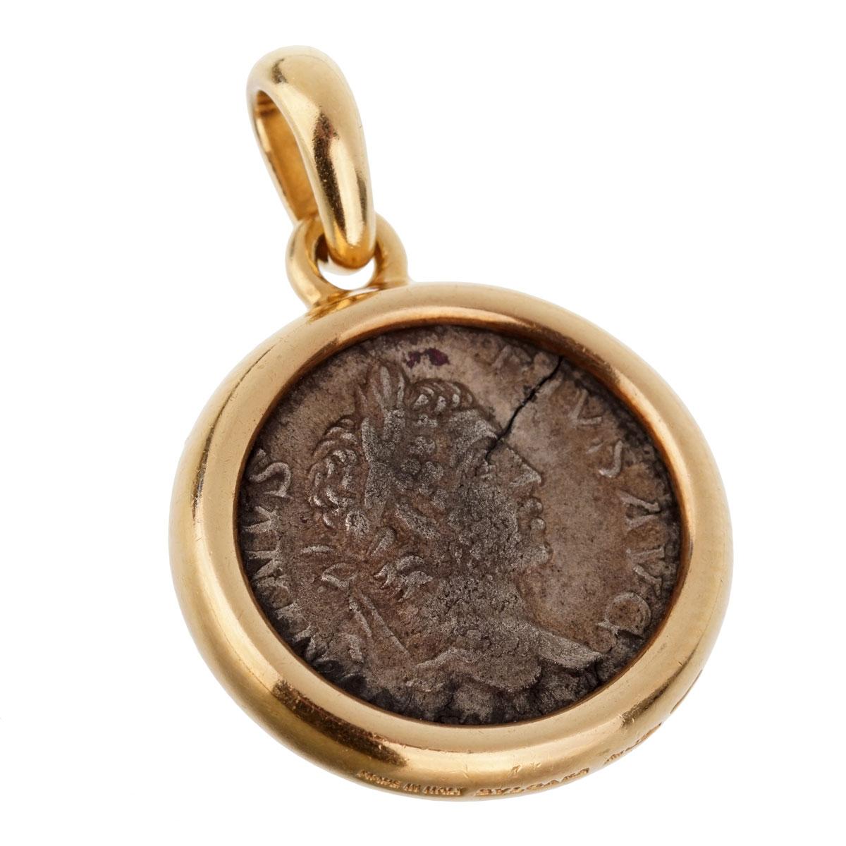 bulgari roman coin necklace