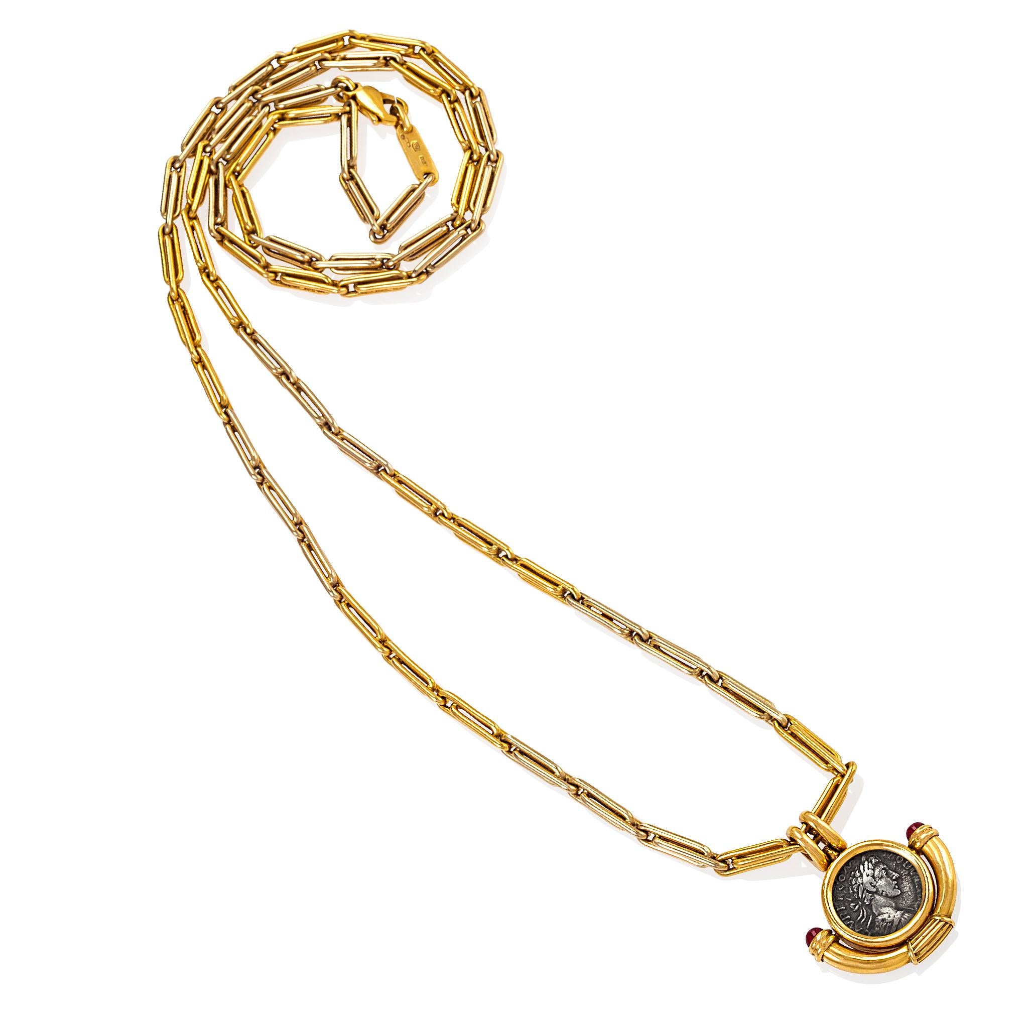 bulgari ancient coin necklace