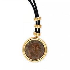 Bulgari Ancient Coin Monete pendant necklace.