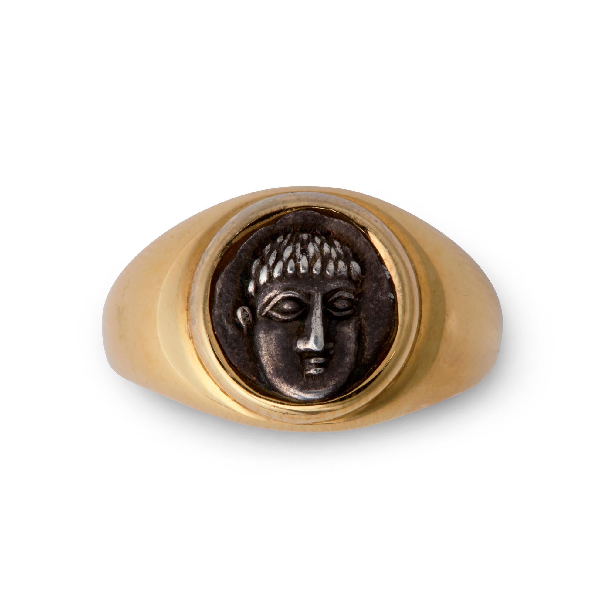Bulgari Antike Münze Monet Ring für Damen oder Herren im Angebot