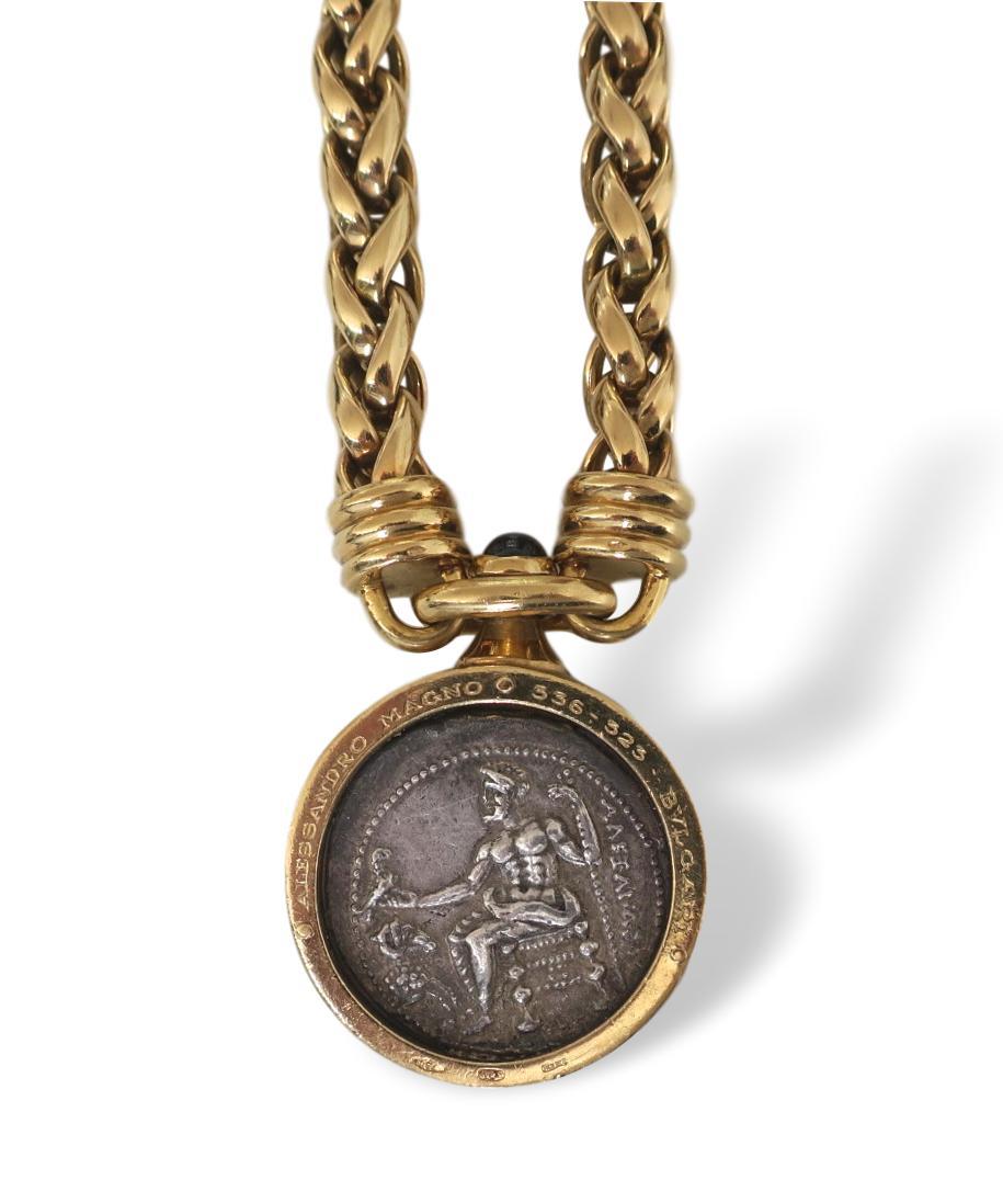 bulgari coin necklace