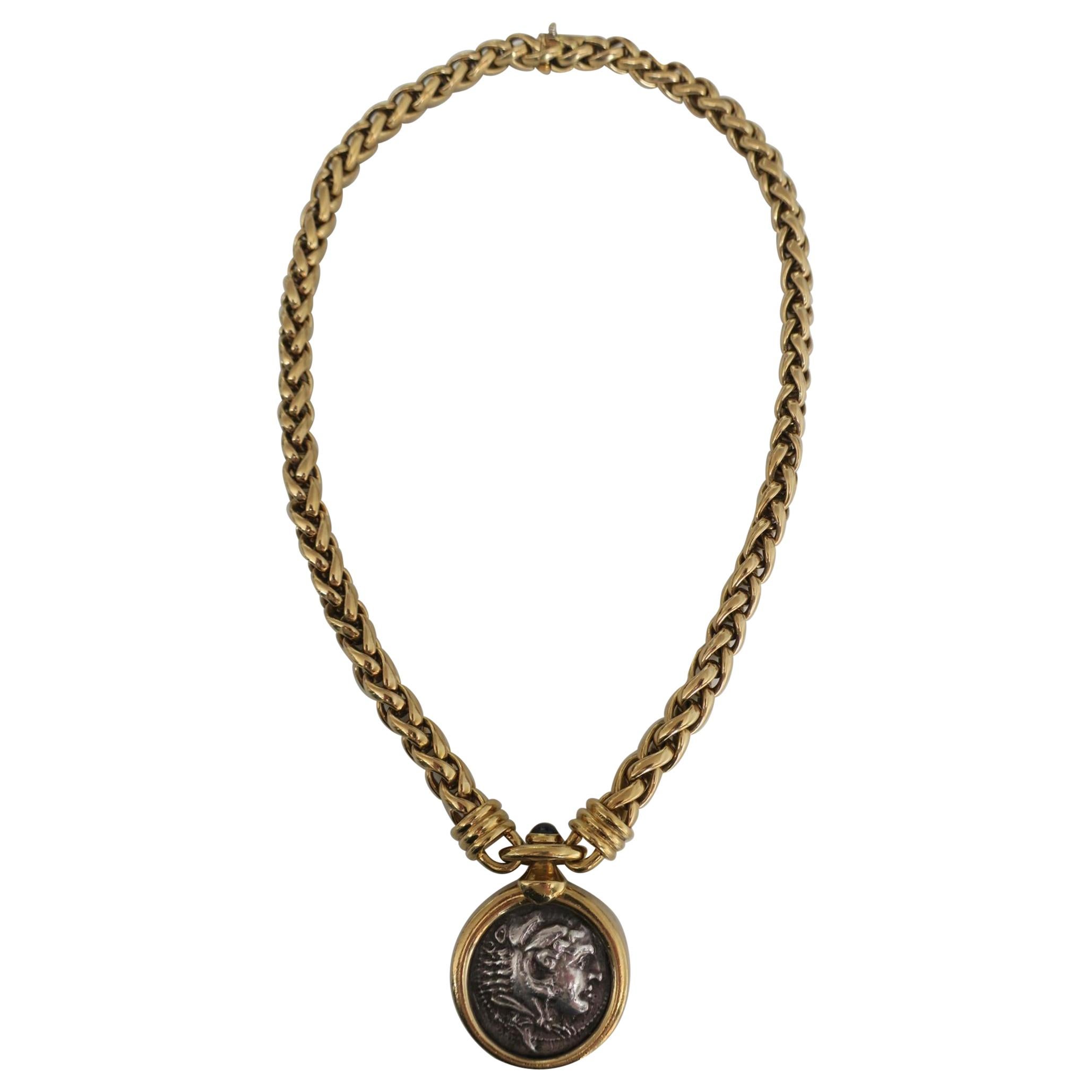 Bulgari Ancient Coin Necklace 1970s "Monete" Collection