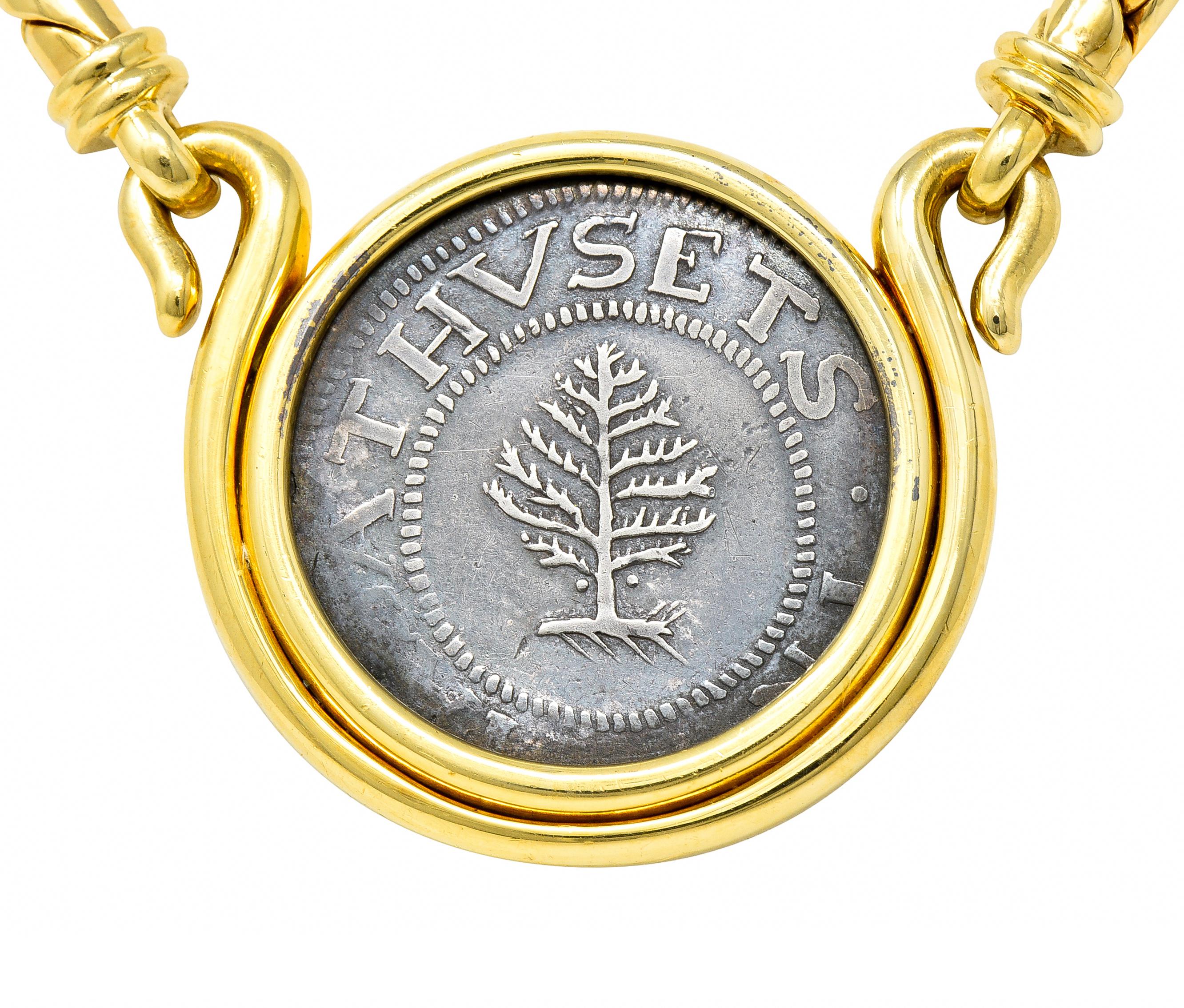 Bulgari Ancient Coin New England Monete Vintage Georges L'Enfant Chain Necklace 5