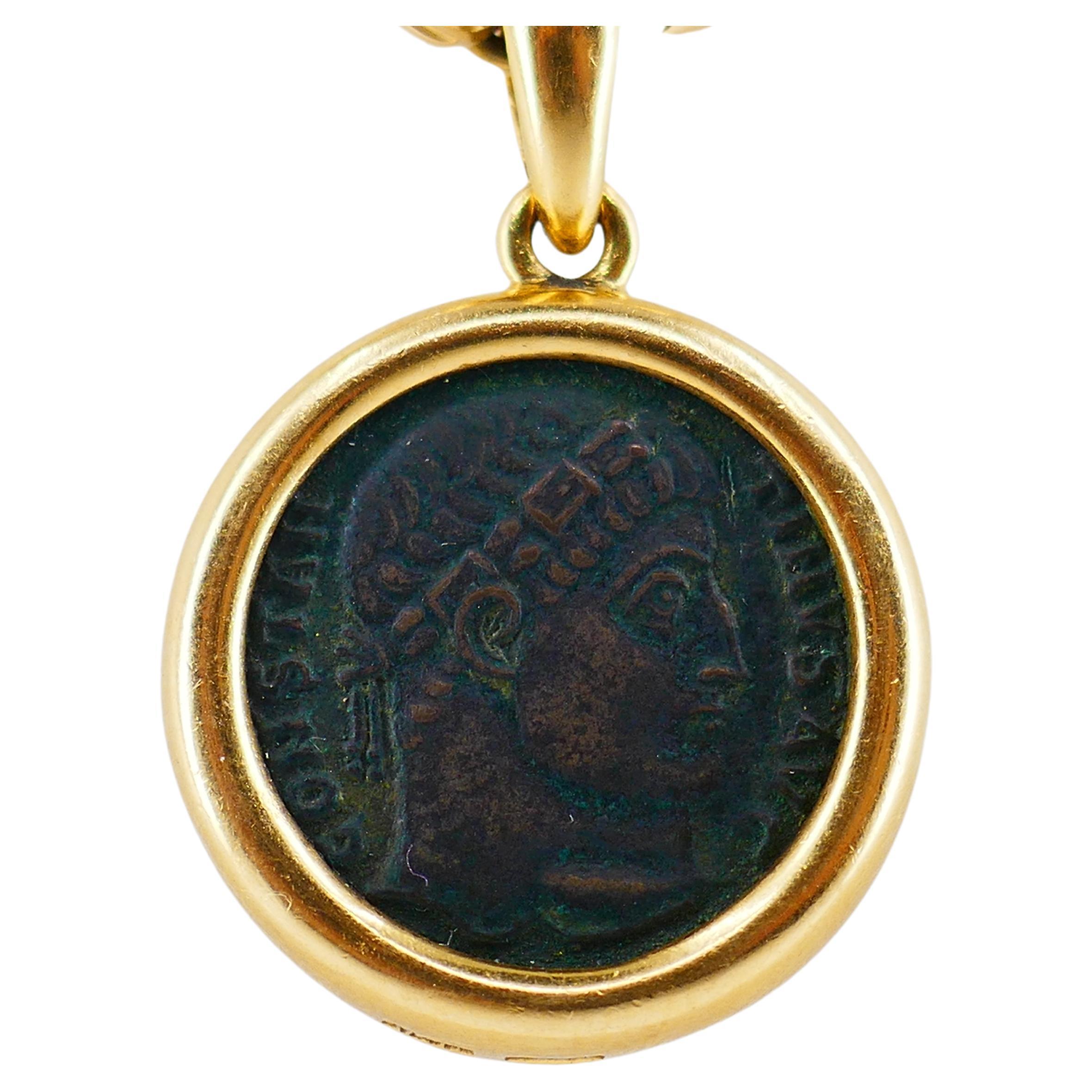 bulgari coin necklace