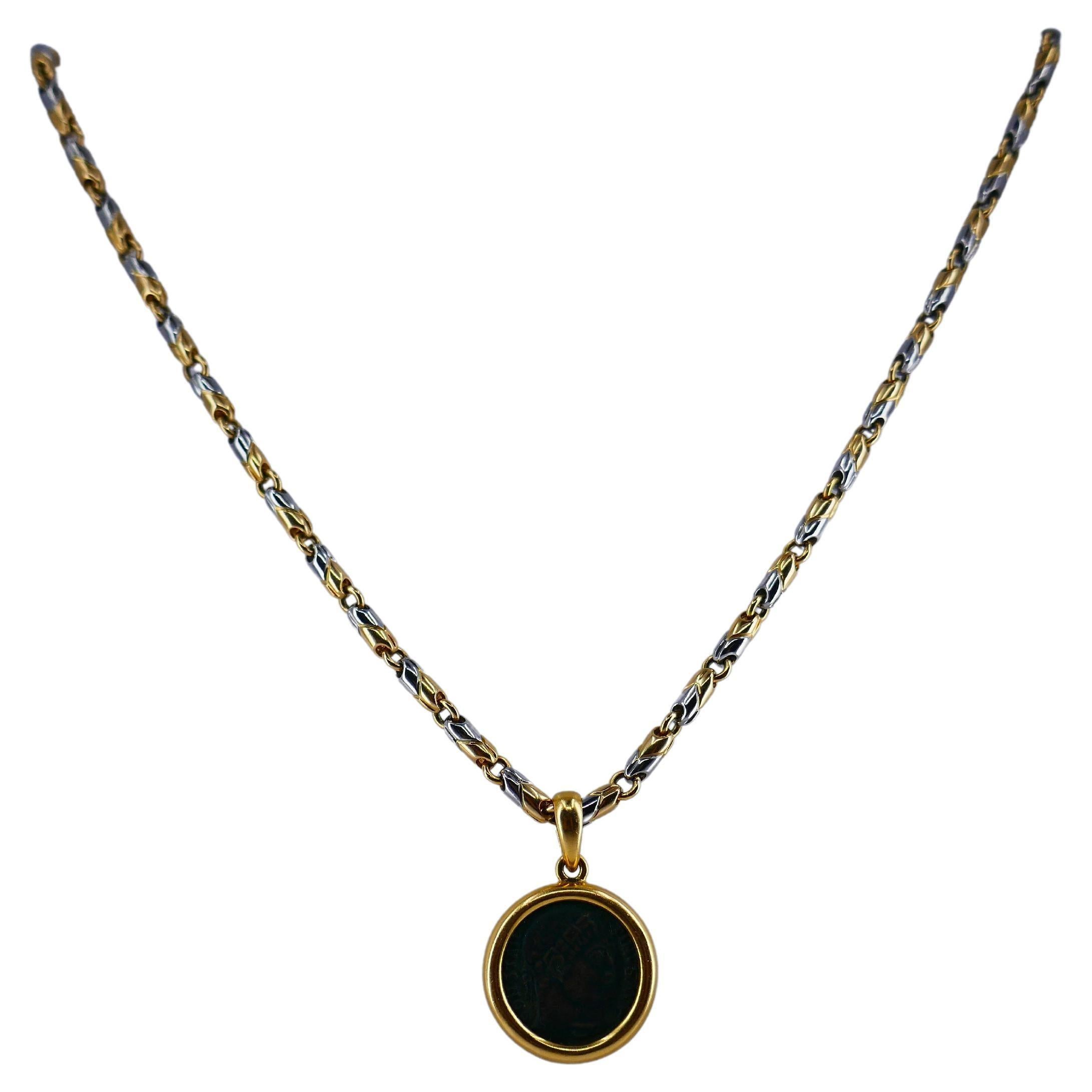 bulgari ancient coin necklace