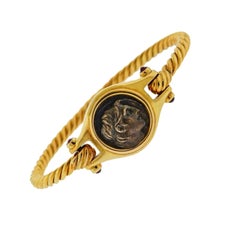 Bulgari Ancient Coin Ruby Gold Bracelet