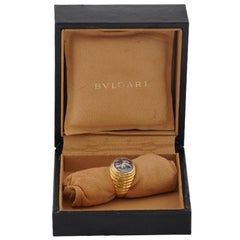 BULGARI Ancient Greek Monete Imperial Silver Coin 18k Yellow Gold Ring