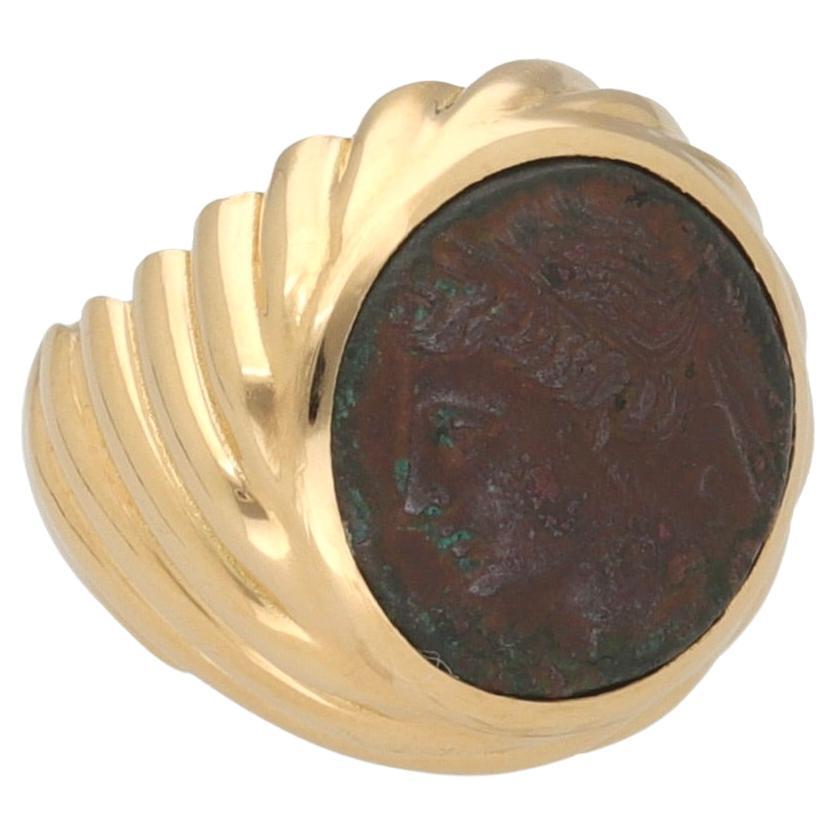 Bulgari Anello Moneta Oro Giallo 18 kt. in vendita