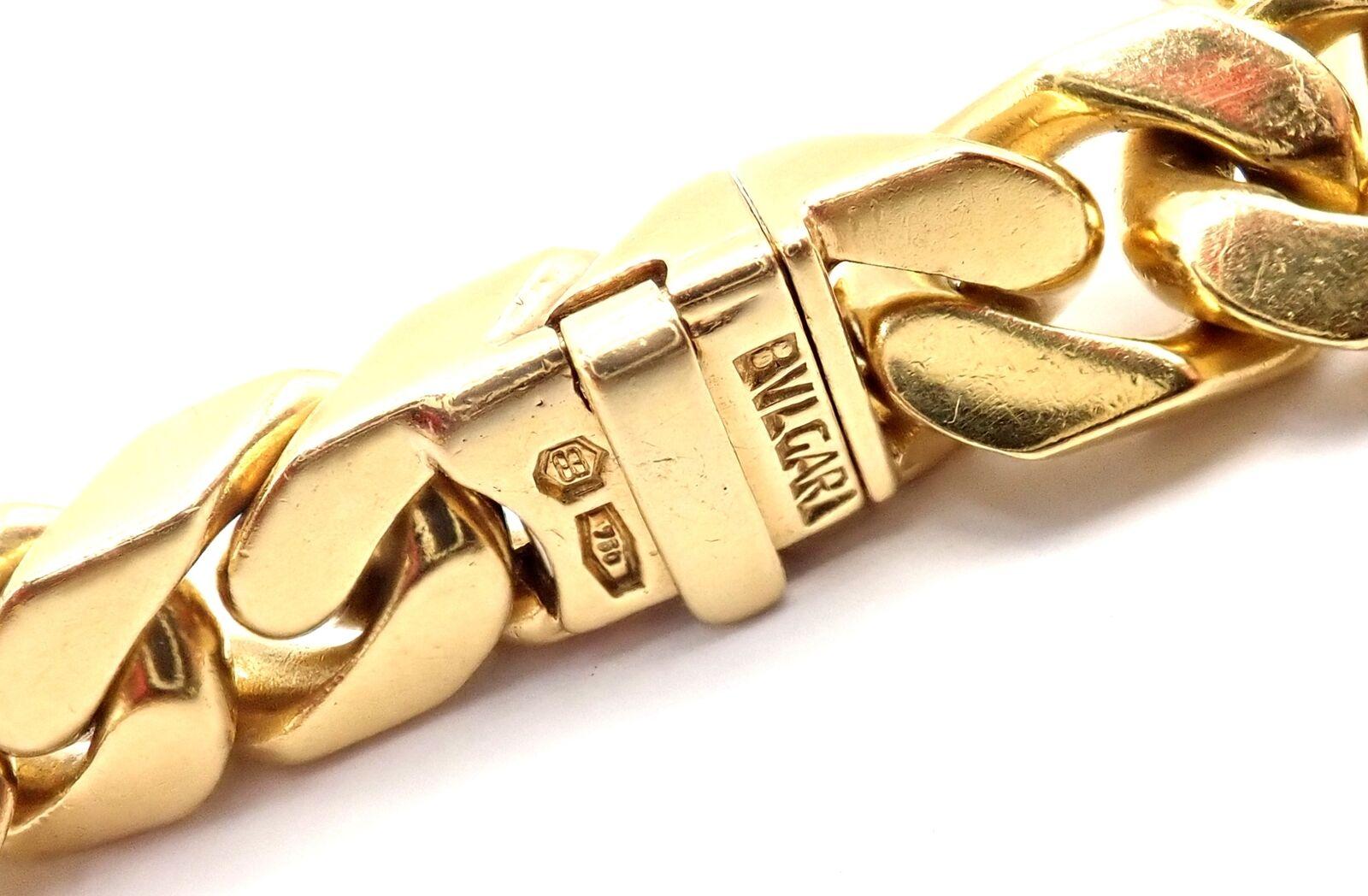 Bulgari Antique Coin Monete Diamond Yellow Gold Link Chain Necklace For Sale 1