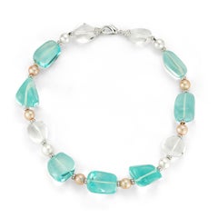Bulgari Aquamarine Rock Crystal & Pearl Necklace