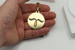 Bulgari Aries Ram Head Motif 18k Gold Necklace Zodiac Pendant
