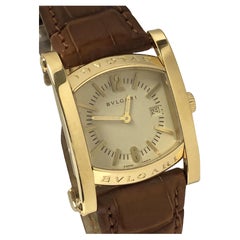 Bulgari Assioma Große 18k Gold Quarz-Armbanduhr Ref: AA 39 G