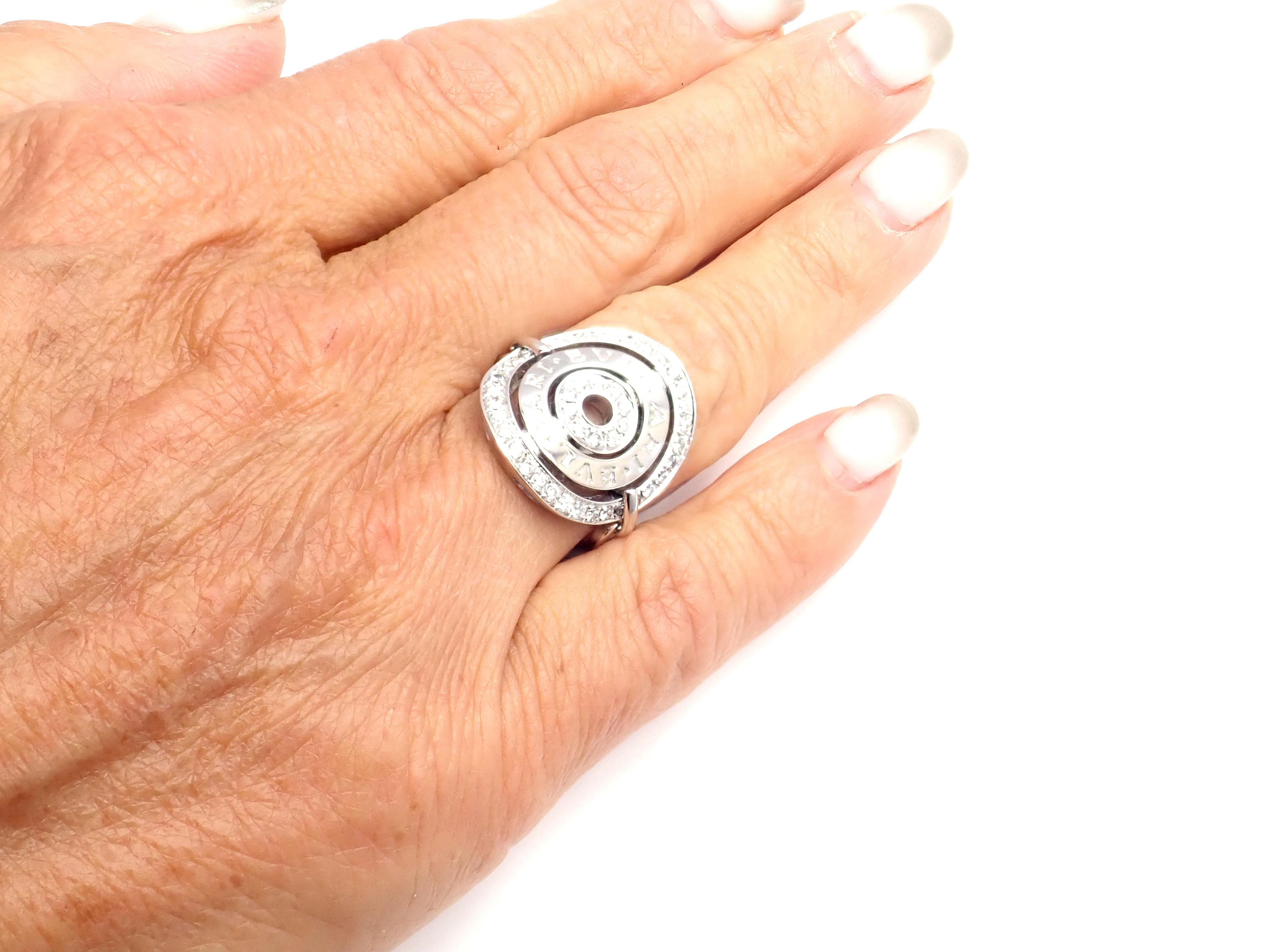 Bulgari Astrale Cerchi Diamond White Gold Ring 3