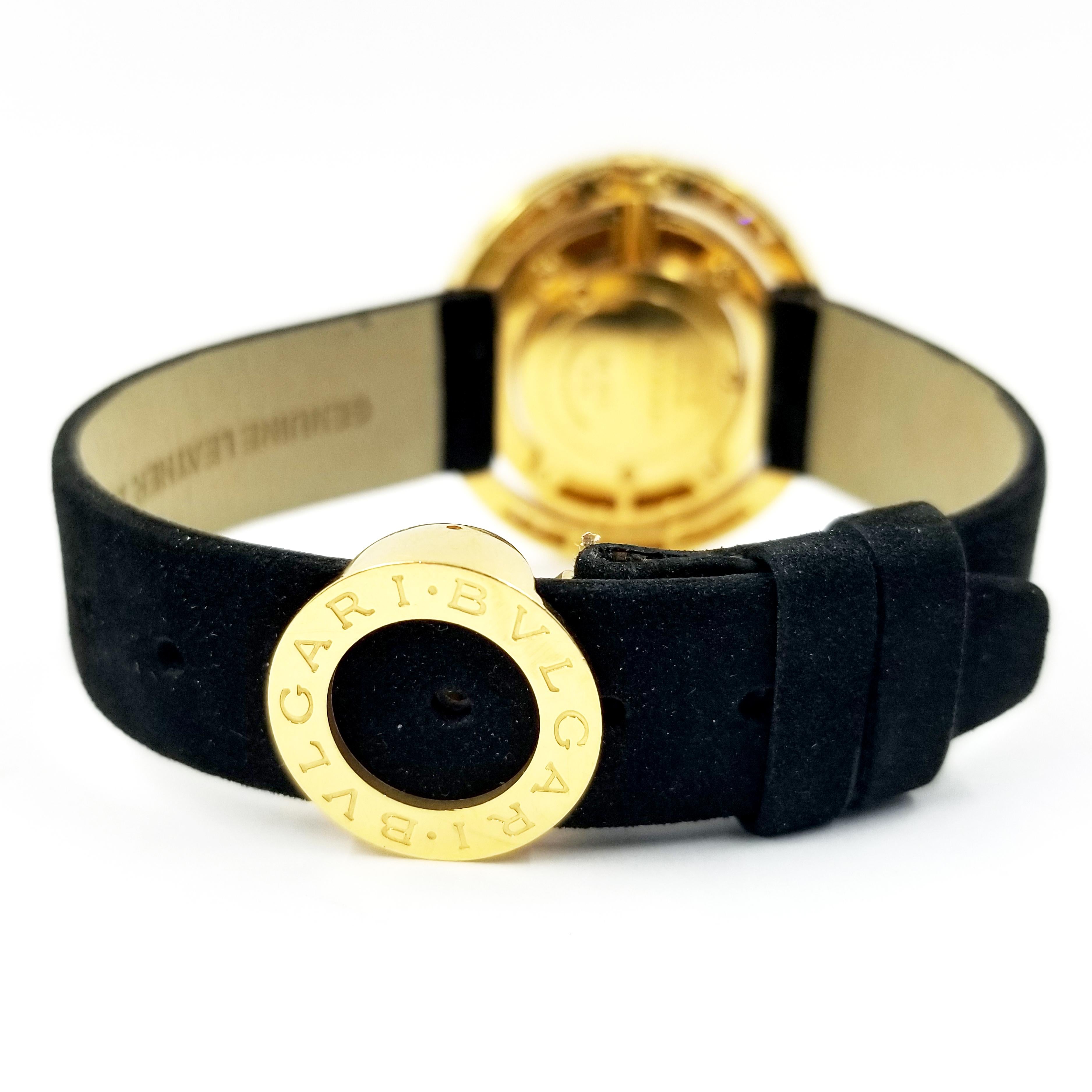 Round Cut Bulgari Astrale Ladies Quartz Wristwatch in 18 Karat Yellow Gold