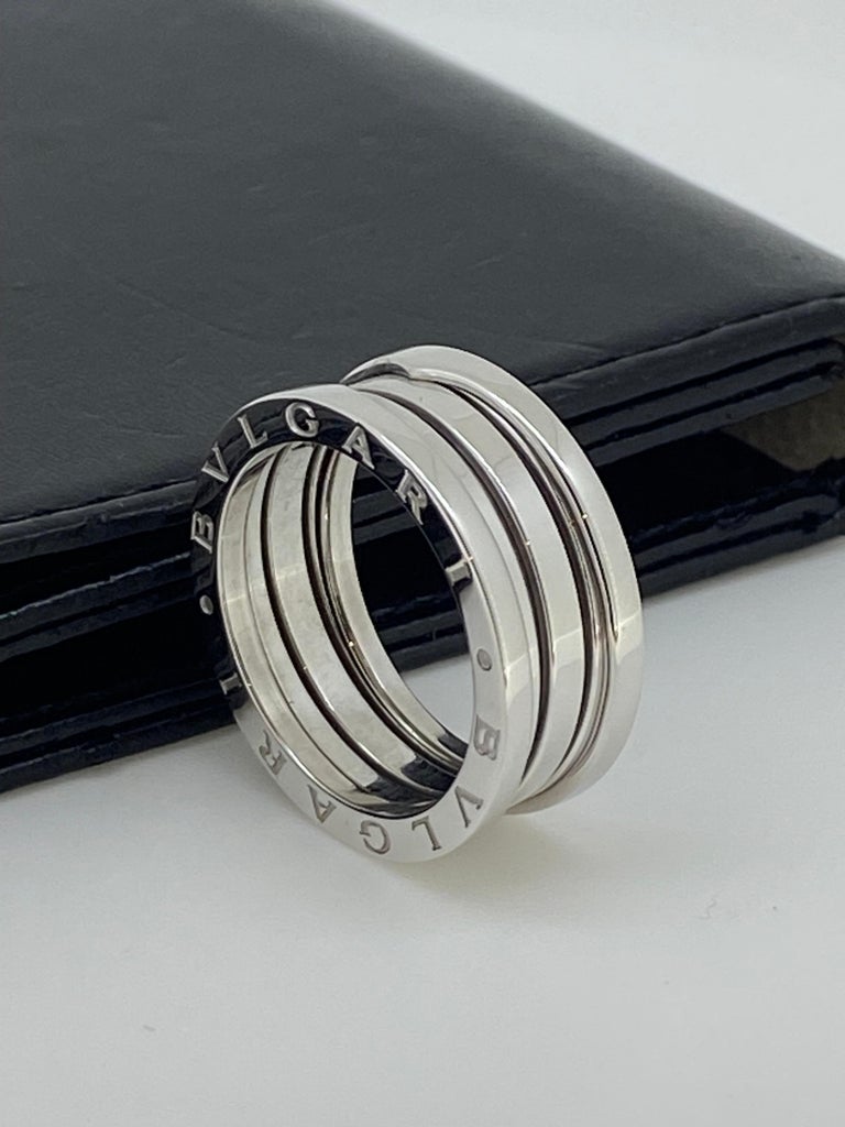 Bulgari B-Zero 1 18K 750 White Gold 8.5mm Band / Ring, size