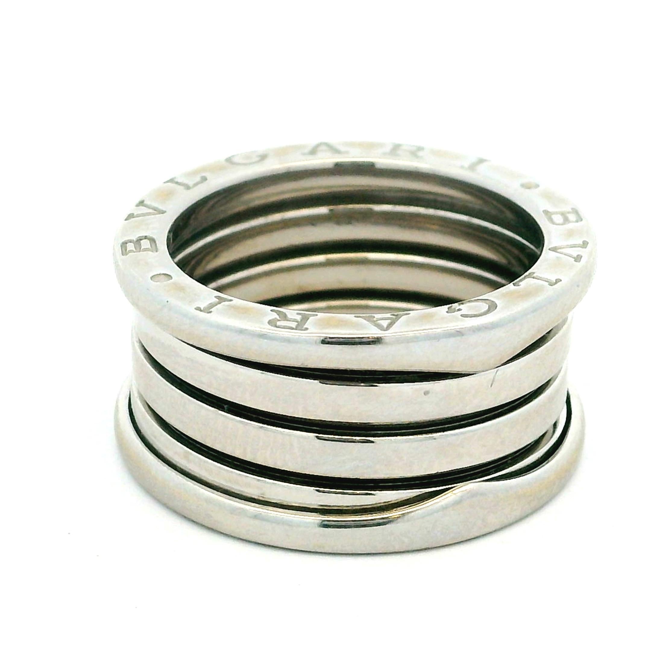 Bulgari B Zero 1  Anello a 4 fasce in oro bianco 18K in vendita 6