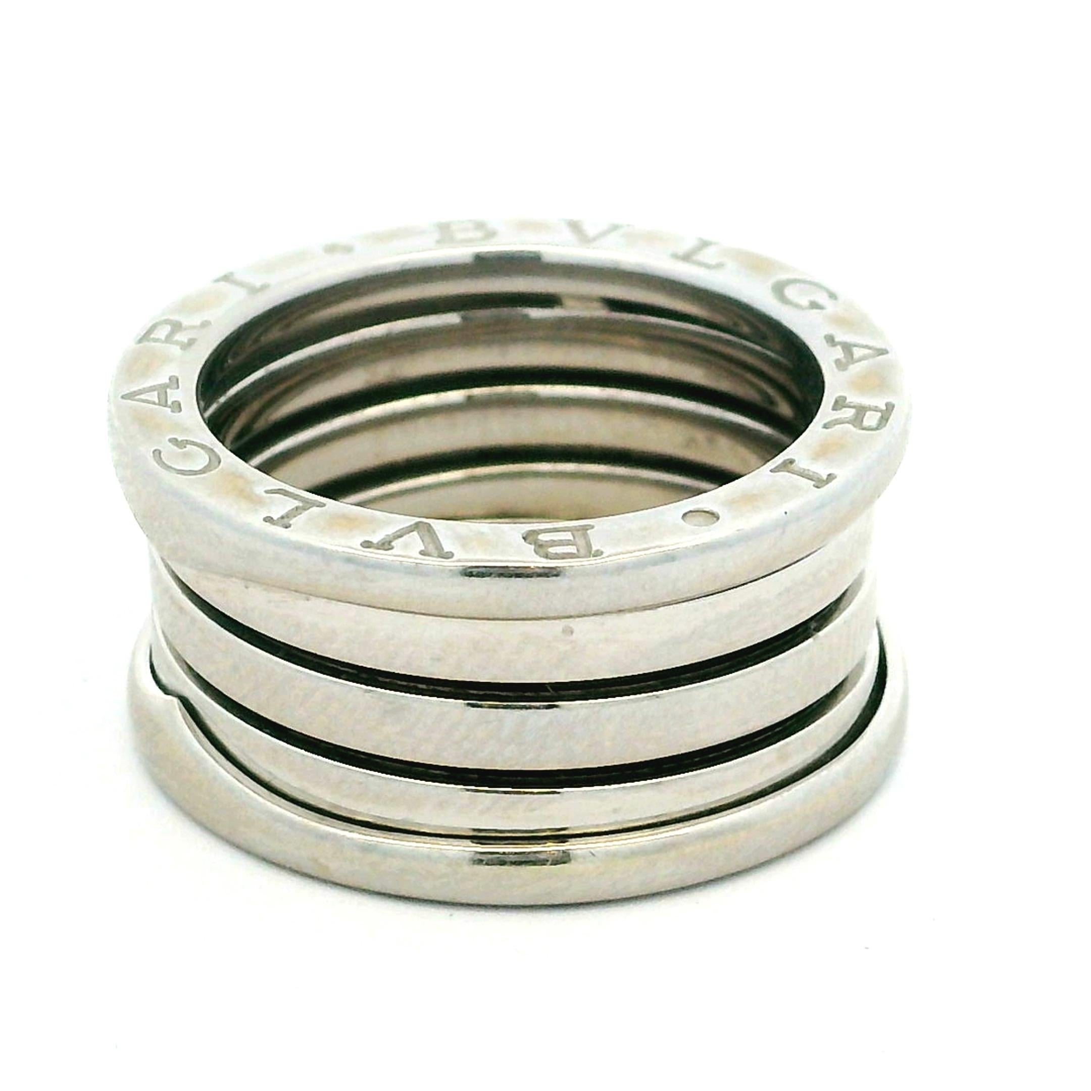 Bulgari B Zero 1  Anello a 4 fasce in oro bianco 18K in vendita 7