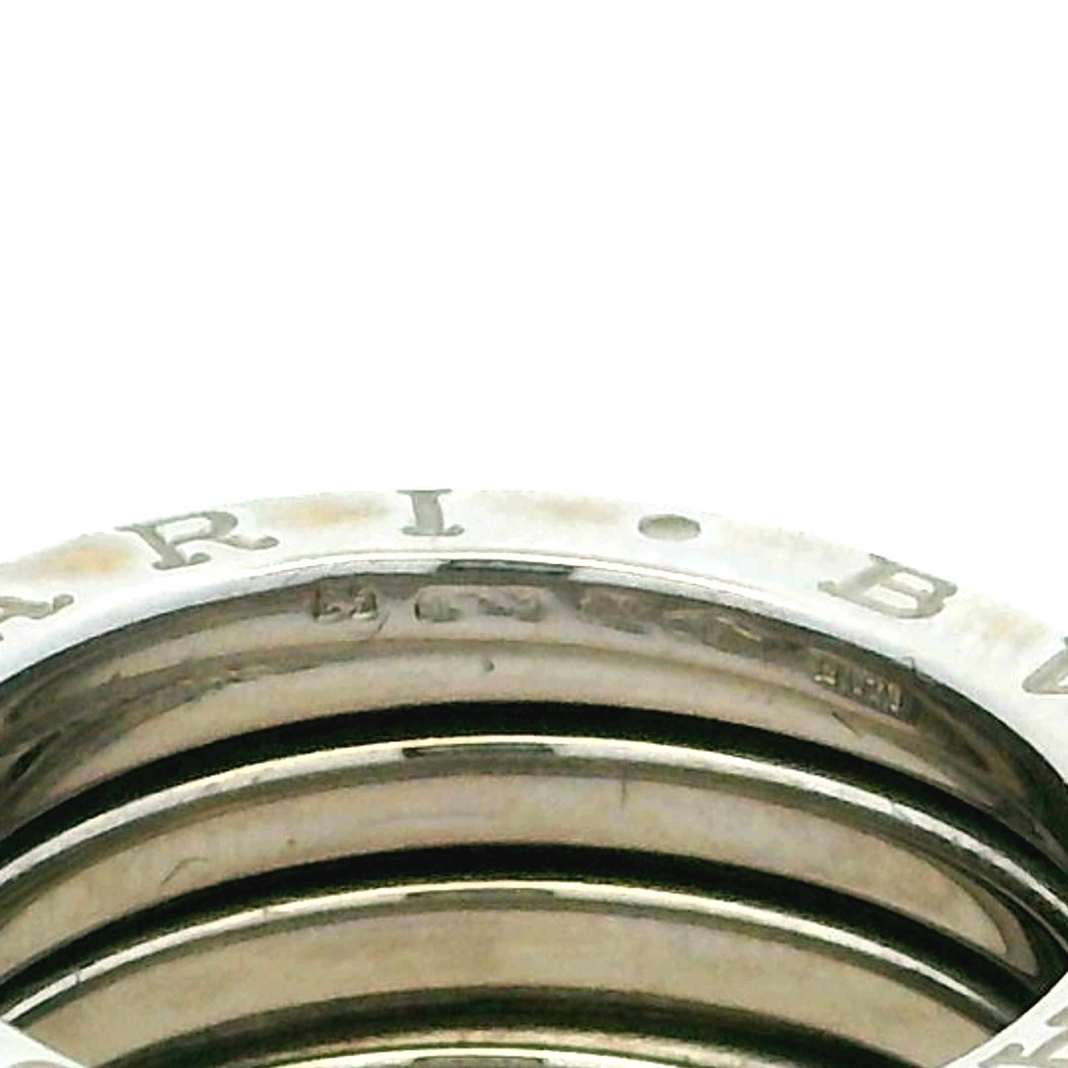 Bulgari B Zero 1  Anello a 4 fasce in oro bianco 18K in vendita 8