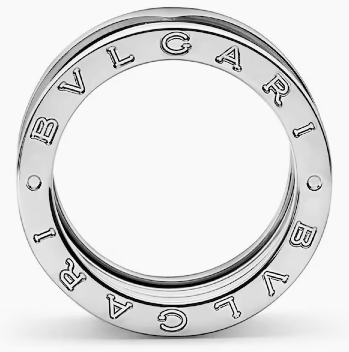 Bulgari B Zero 1  Bague à 4 anneaux en or blanc 18K en vente 1