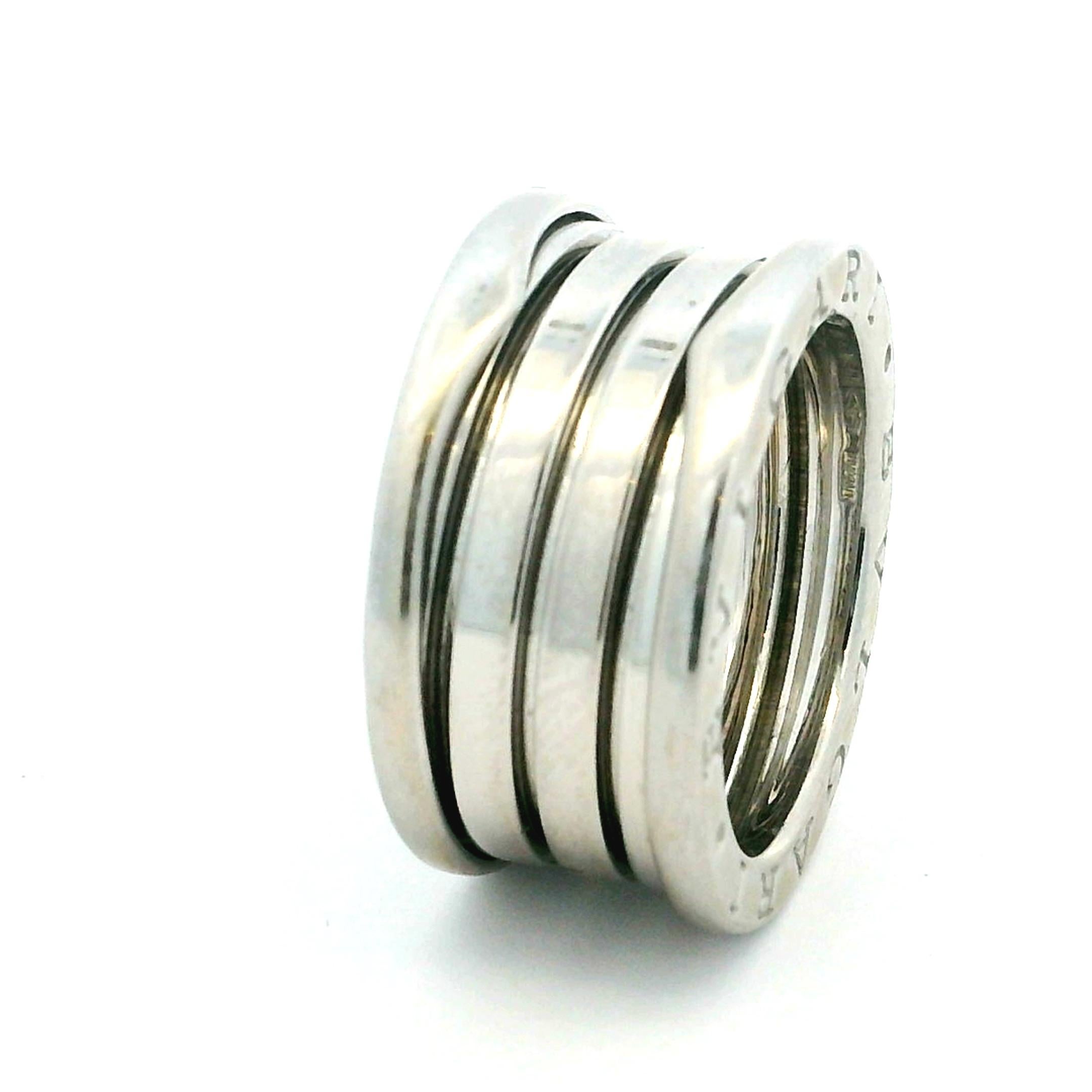 Bulgari B Zero 1  Anello a 4 fasce in oro bianco 18K in vendita 2