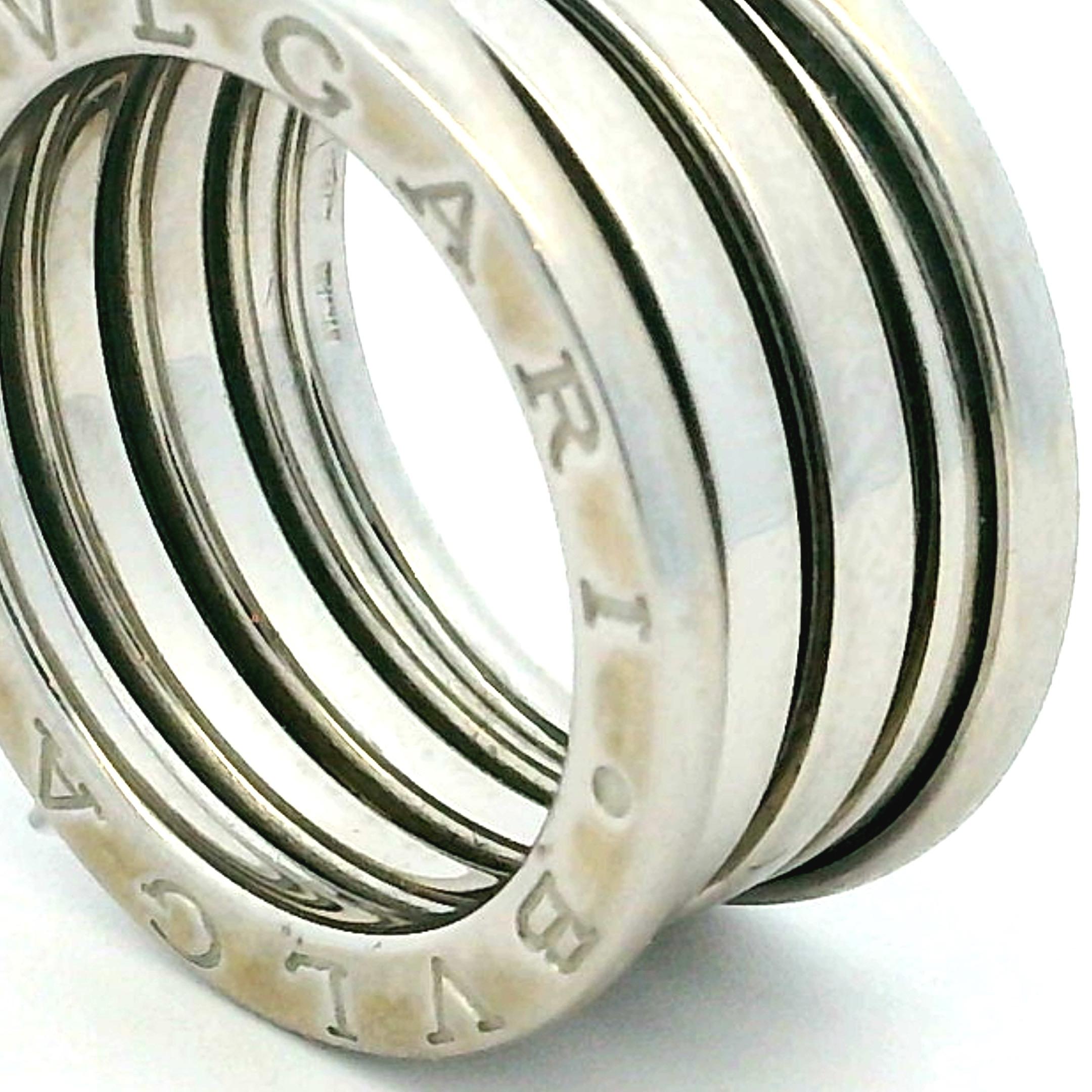 Bulgari B Zero 1  Anello a 4 fasce in oro bianco 18K in vendita 4