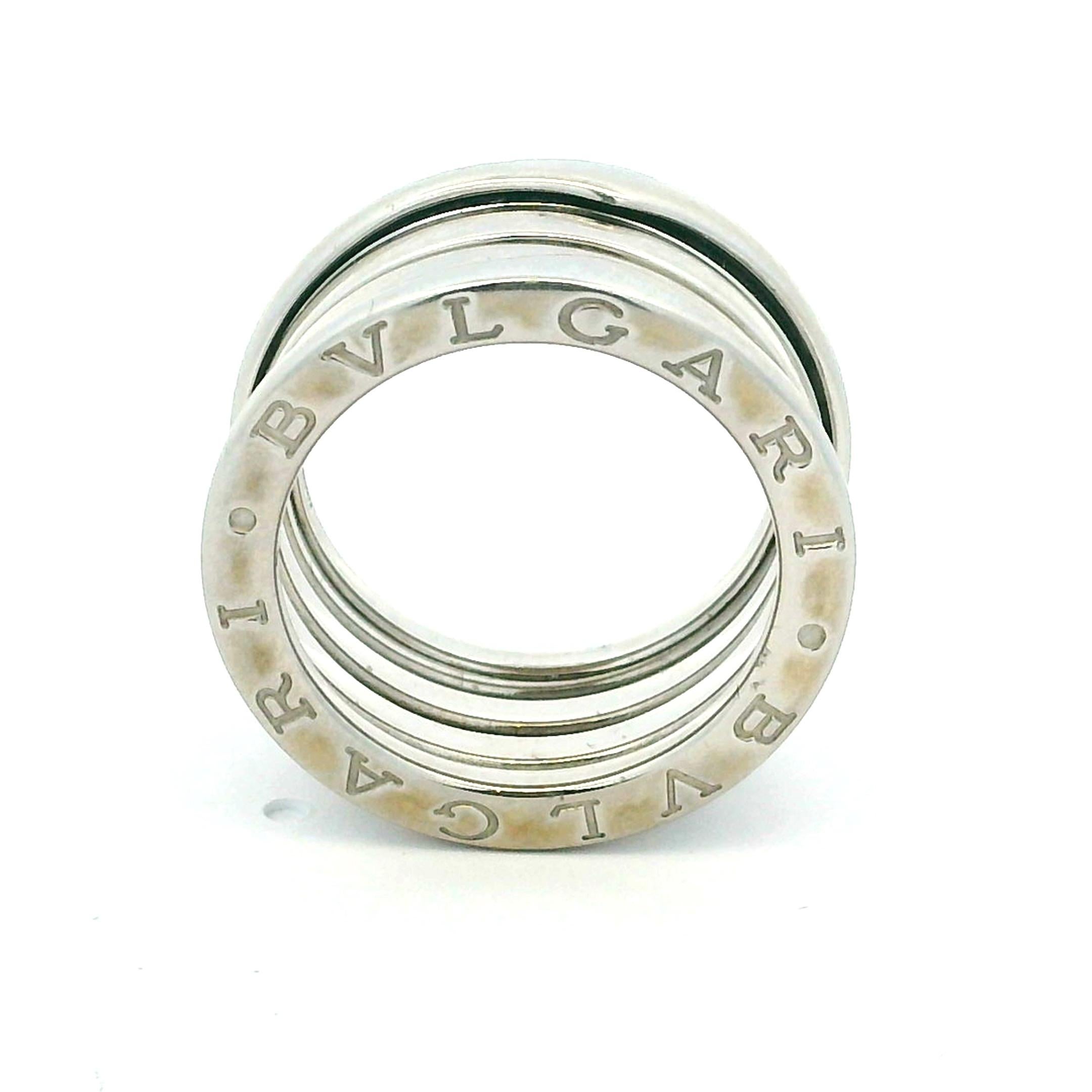 Bulgari B Zero 1  Anello a 4 fasce in oro bianco 18K in vendita 5