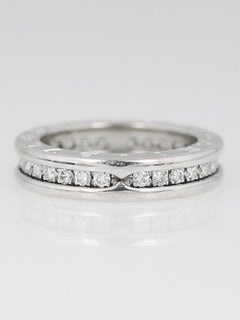 Bulgari B Zero 1 Diamond Band in 18 Karat White Gold Eternity Band