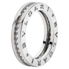 Bulgari B Zero 1 Diamond Band en or blanc 18 carats bracelet éternité