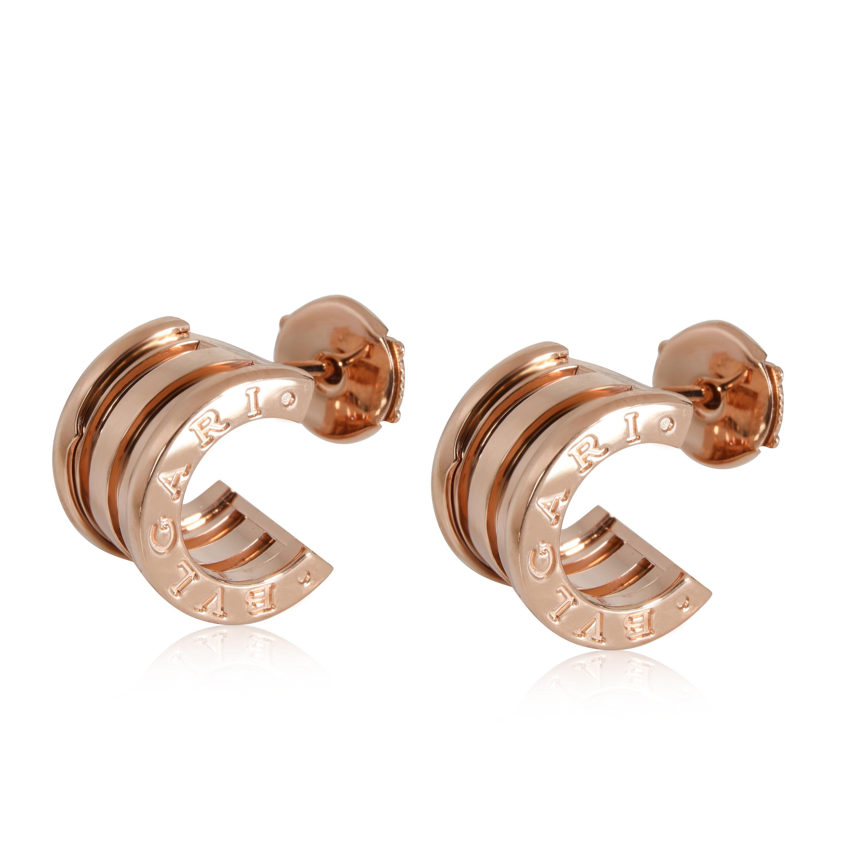 bvlgari earrings rose gold