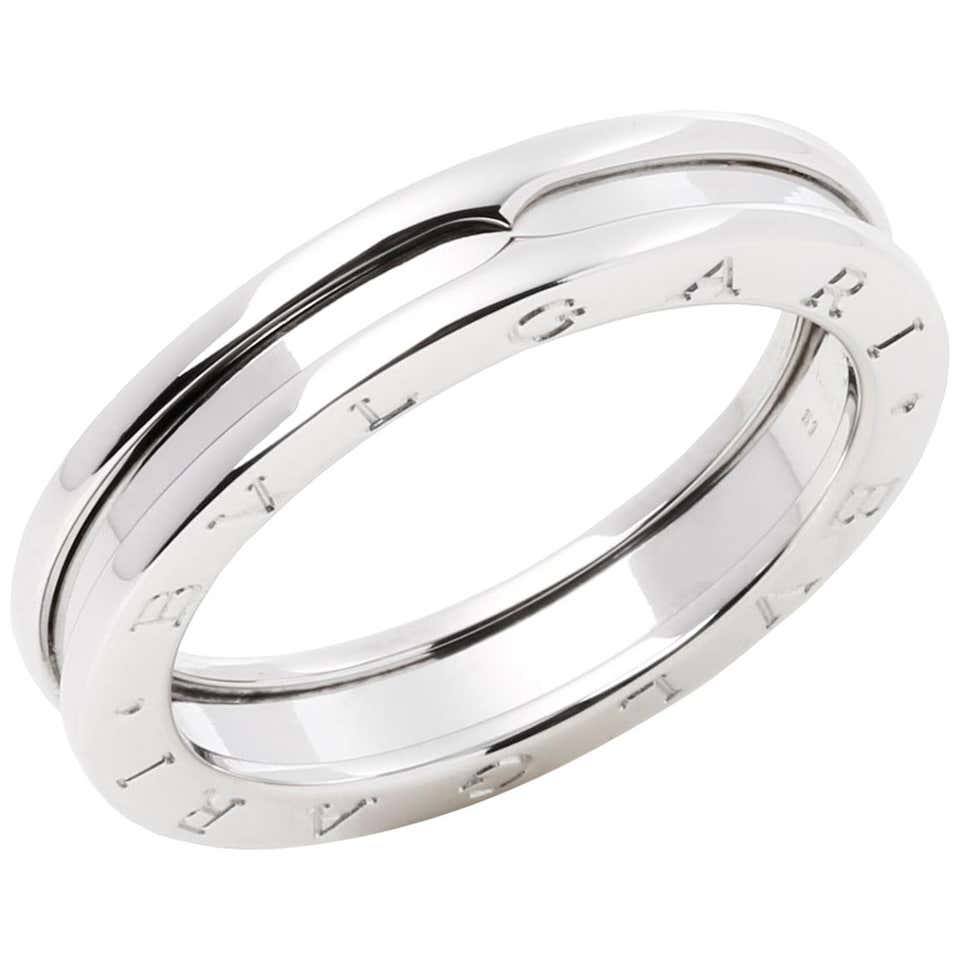 Bulgari B Zero 1 Legend 18ct White Gold Diamond Ring For Sale at 1stDibs