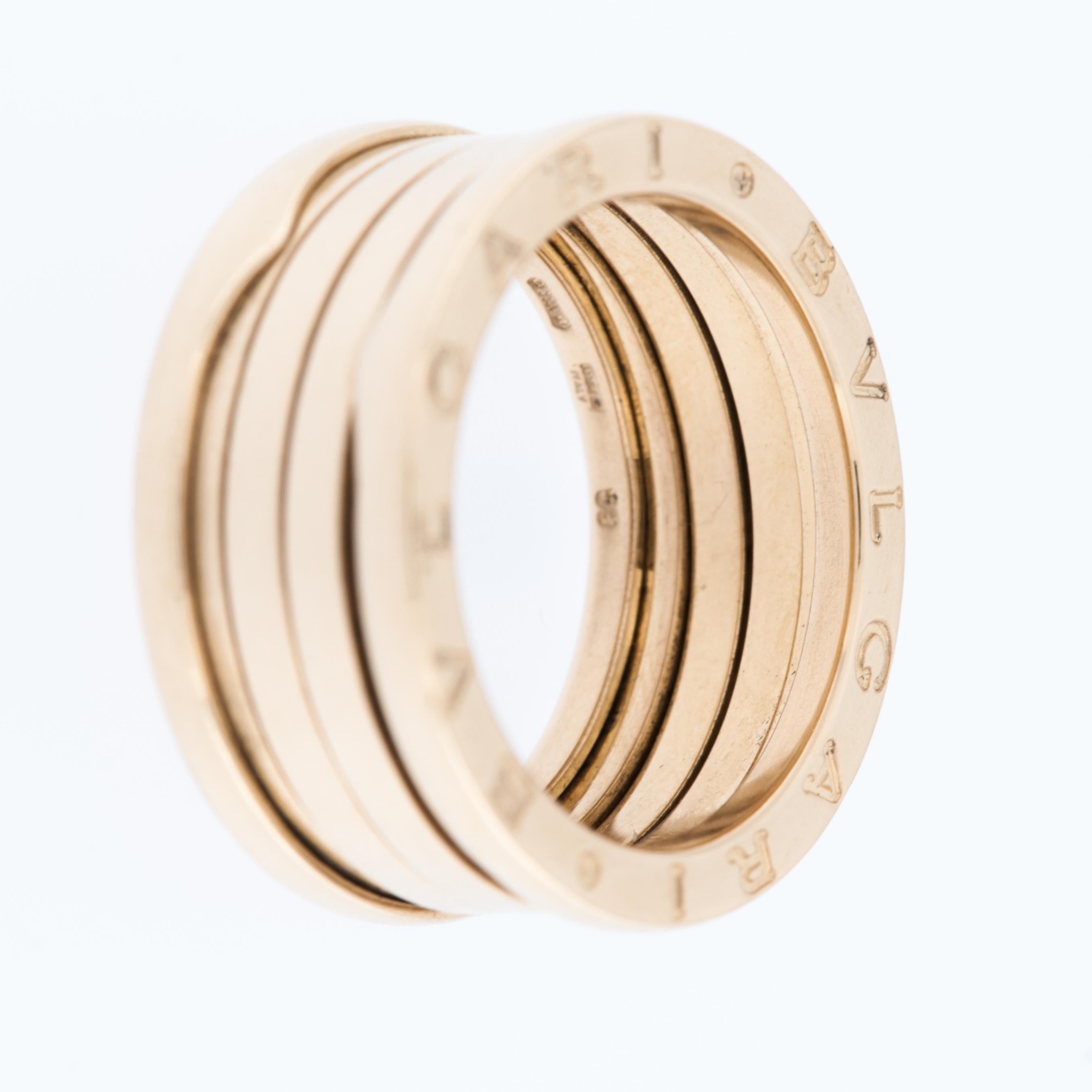 Inspired by the monumental Colosseum The Bulgari B.Zero 1 Ring in 18-karat yellow gold with 3 rows is a striking and iconic piece of jewelry from the renowned Italian luxury brand Bulgari. Known for its bold and contemporary designs, the B.Zero 1