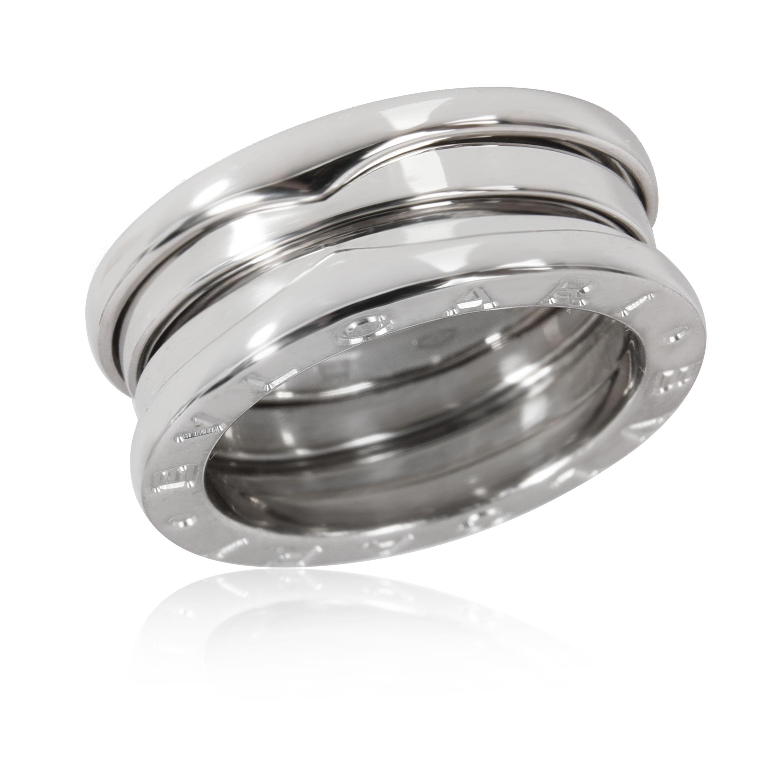 
Bulgari B Zero 1 Ring in 18K White Gold

PRIMARY DETAILS
SKU: 112420
Listing Title: Bulgari B Zero 1 Ring in 18K White Gold
Condition Description: Retails for 2330 USD. In excellent condition and recently polished. Ring size is 50.
Brand: