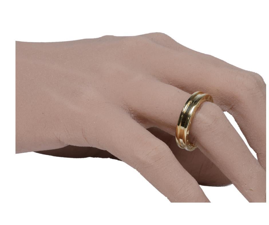 Bulgari B. Zero 1 Ring in 18k Yellow Gold Size 58 In Excellent Condition For Sale In Tampa, FL