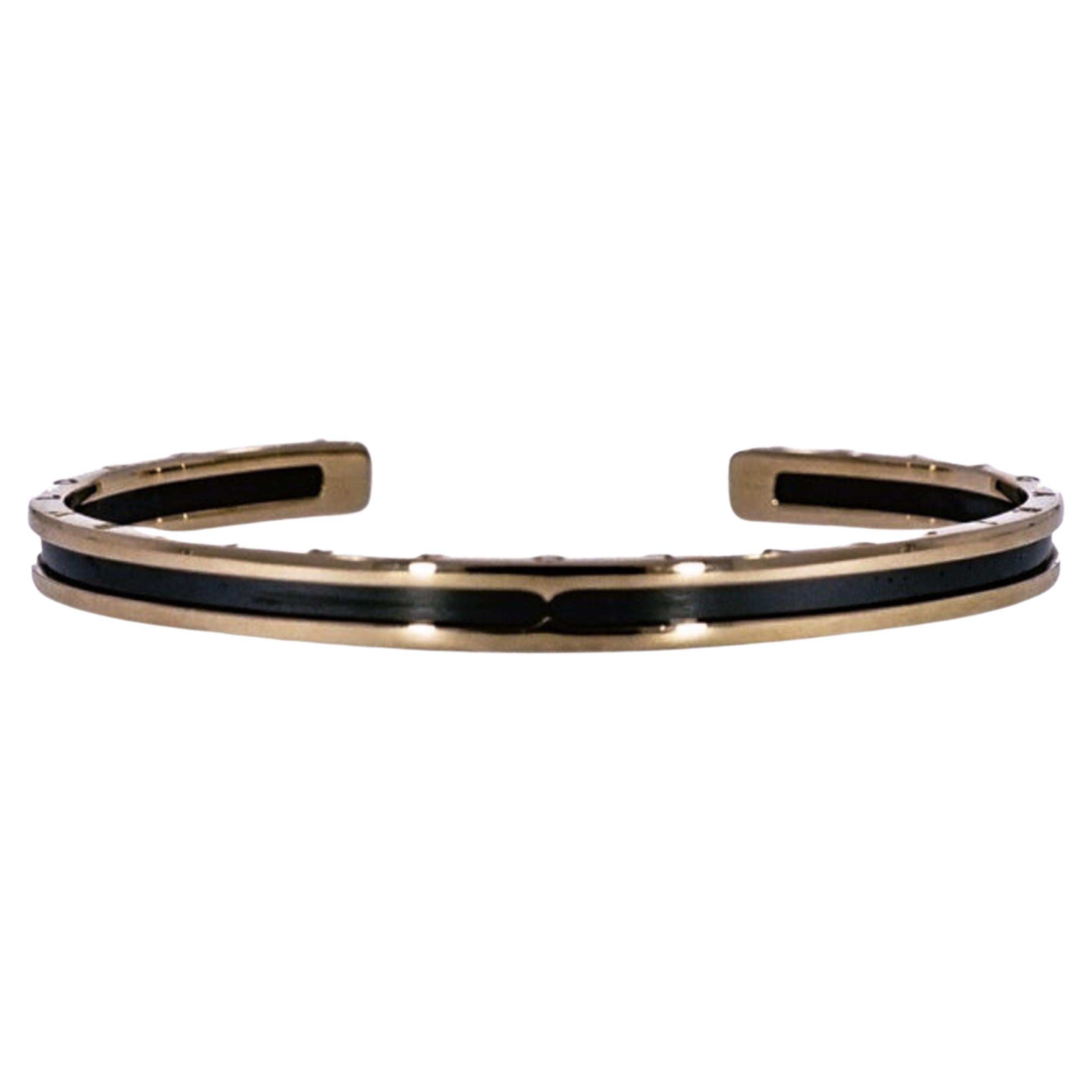 Bvlgari B.Zero1 Rose Gold and Stainless Steel Cuff Bracelet at 1stDibs ...