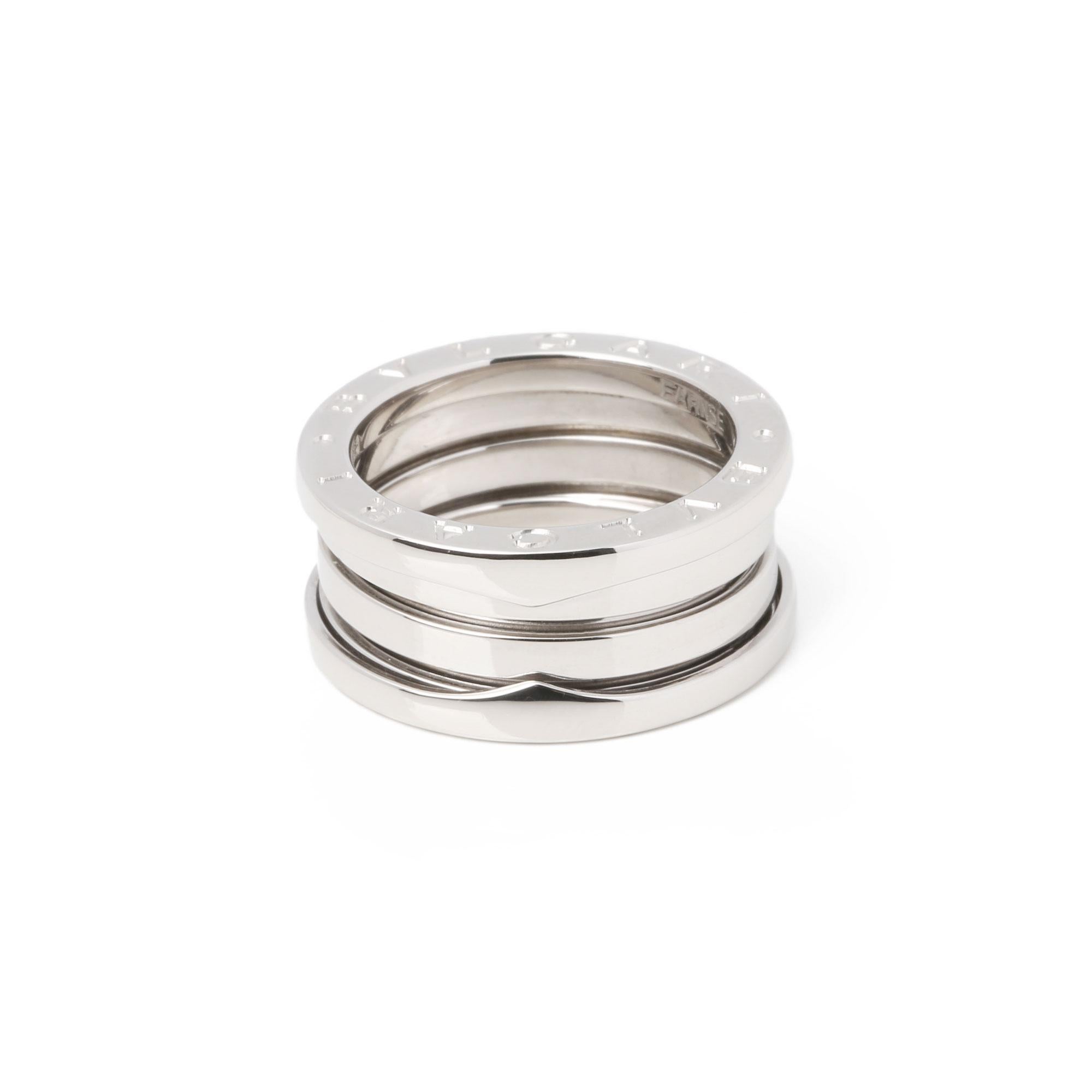 Bulgari 18ct White Gold Three Row B.Zero1 Ring

Brand- Bulgari
Model- Three Row B.zero1 Ring
Product Type- Ring
Material(s)- 18ct White Gold
UK Ring Size- L
EU Ring Size- 51
US Ring Size- 6
Resizing Possible- No

Band Width- 8mm
Total Weight-