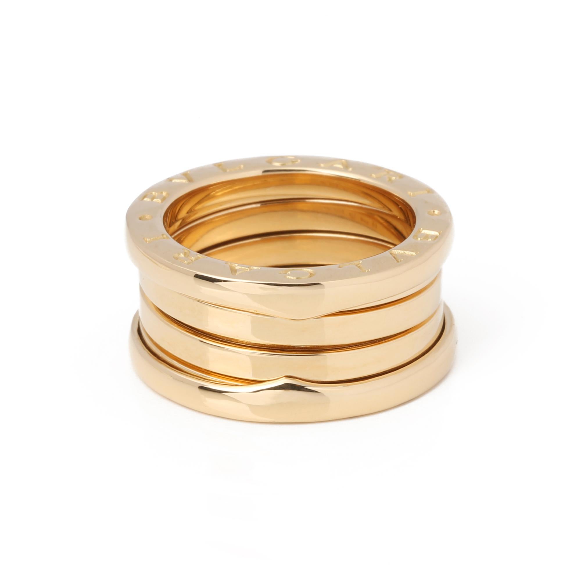 Bulgari B Zero 1 Dreireihiger Bandring (Zeitgenössisch)