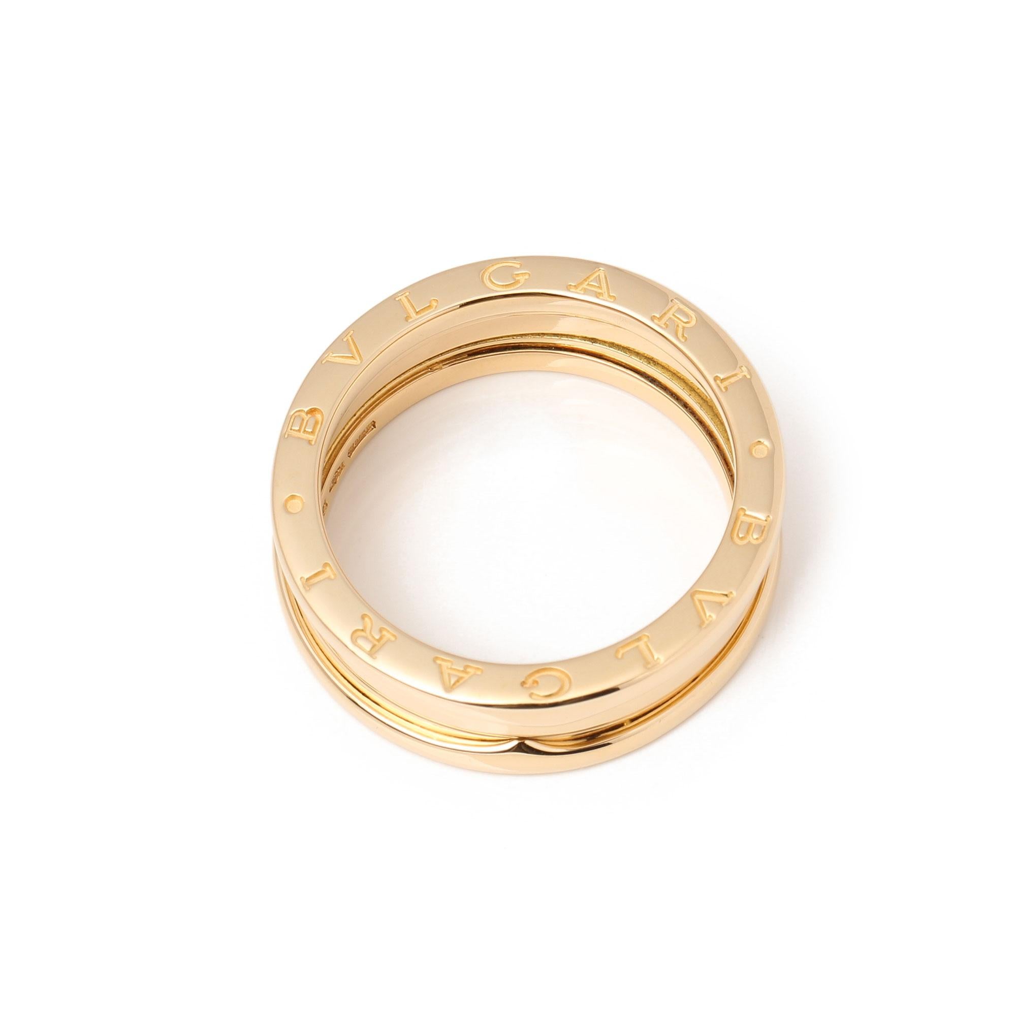 Bulgari B Zero 1 Three-Row Band Ring In Good Condition In Bishop's Stortford, Hertfordshire