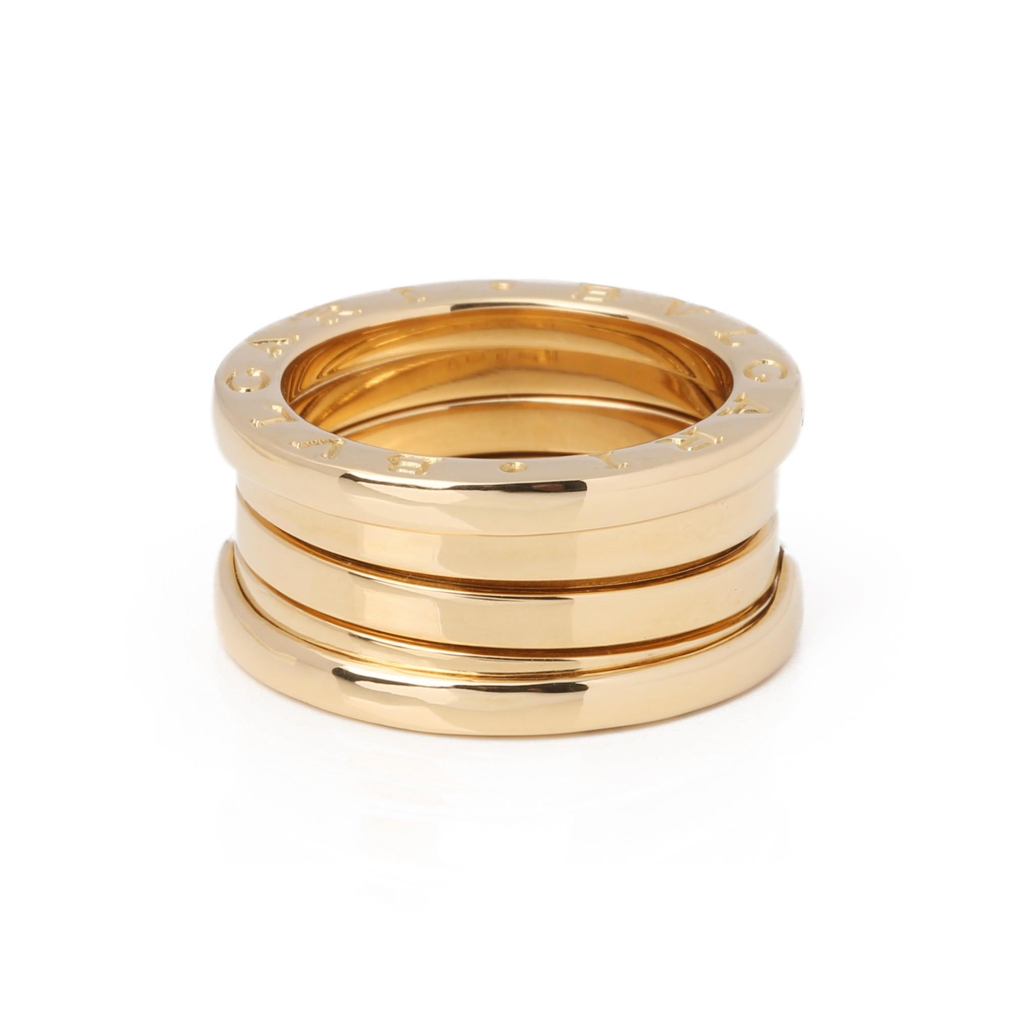 Bulgari B Zero 1 Dreireihiger Bandring im Zustand „Gut“ in Bishop's Stortford, Hertfordshire