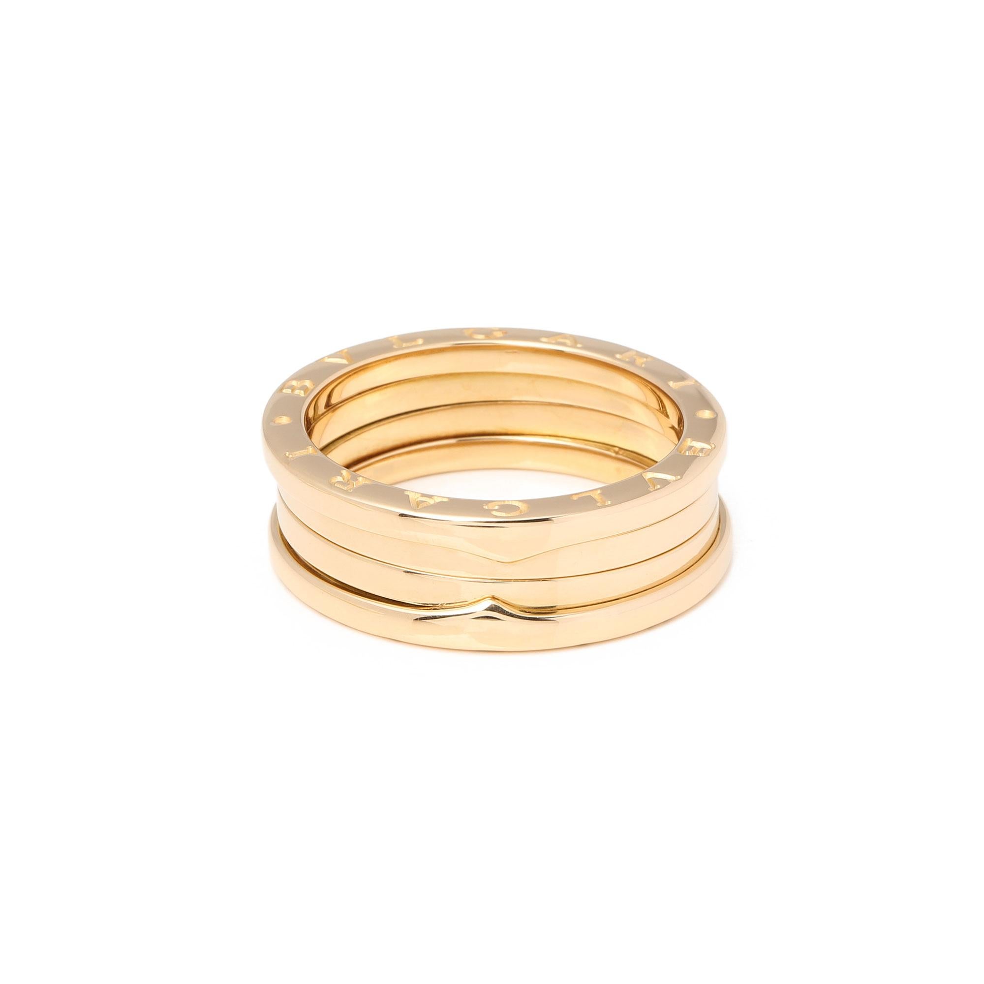 Bulgari B Zero 1 Three-Row Band Ring 1