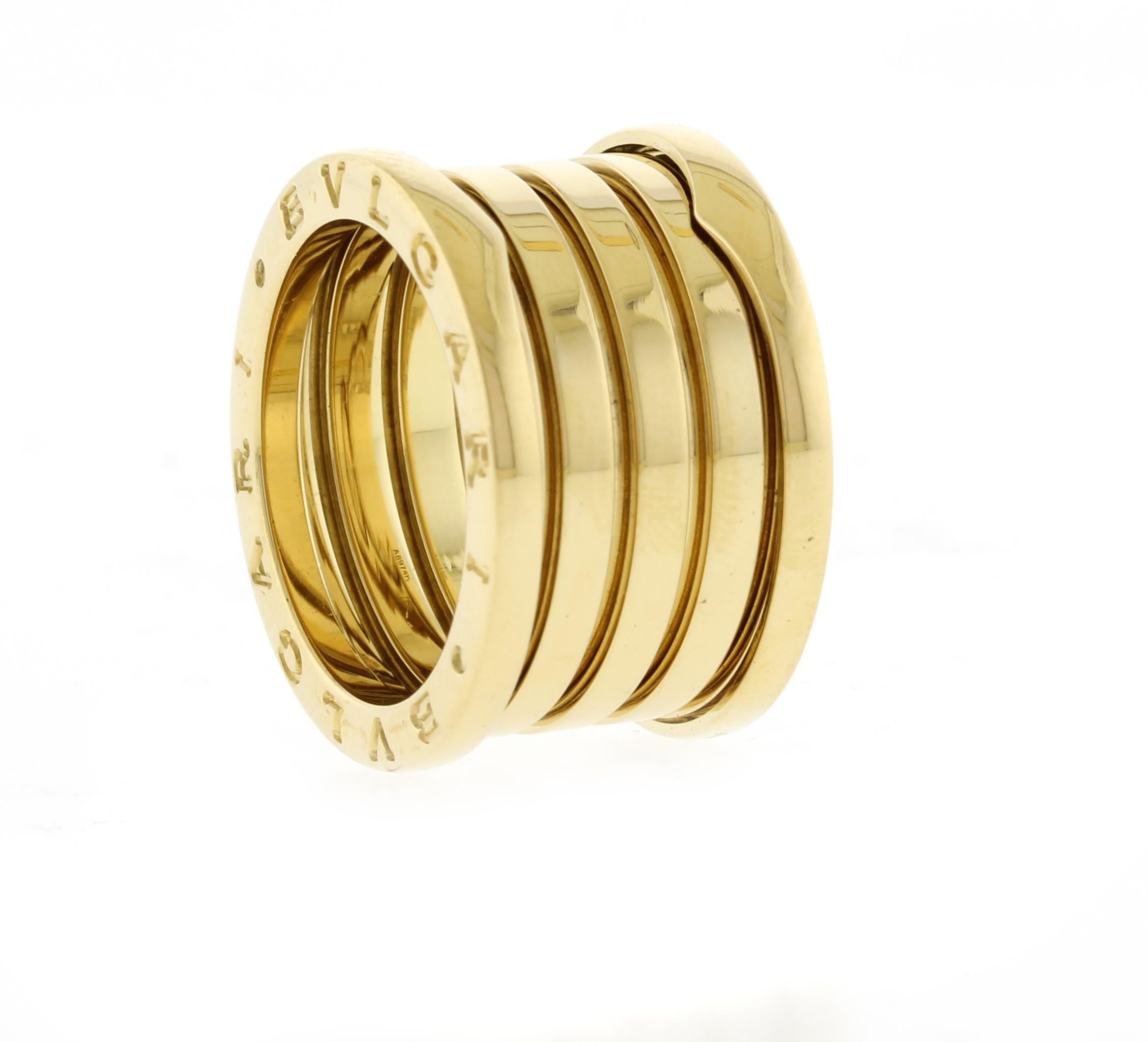 Bulgari’s B.Zero collection is an iconic line known for its bold yet elegant designs. Launched in 1999, it has become synonymous with the brand’s innovative craftsmanship and contemporary aesthetic. The collection typically features rings,