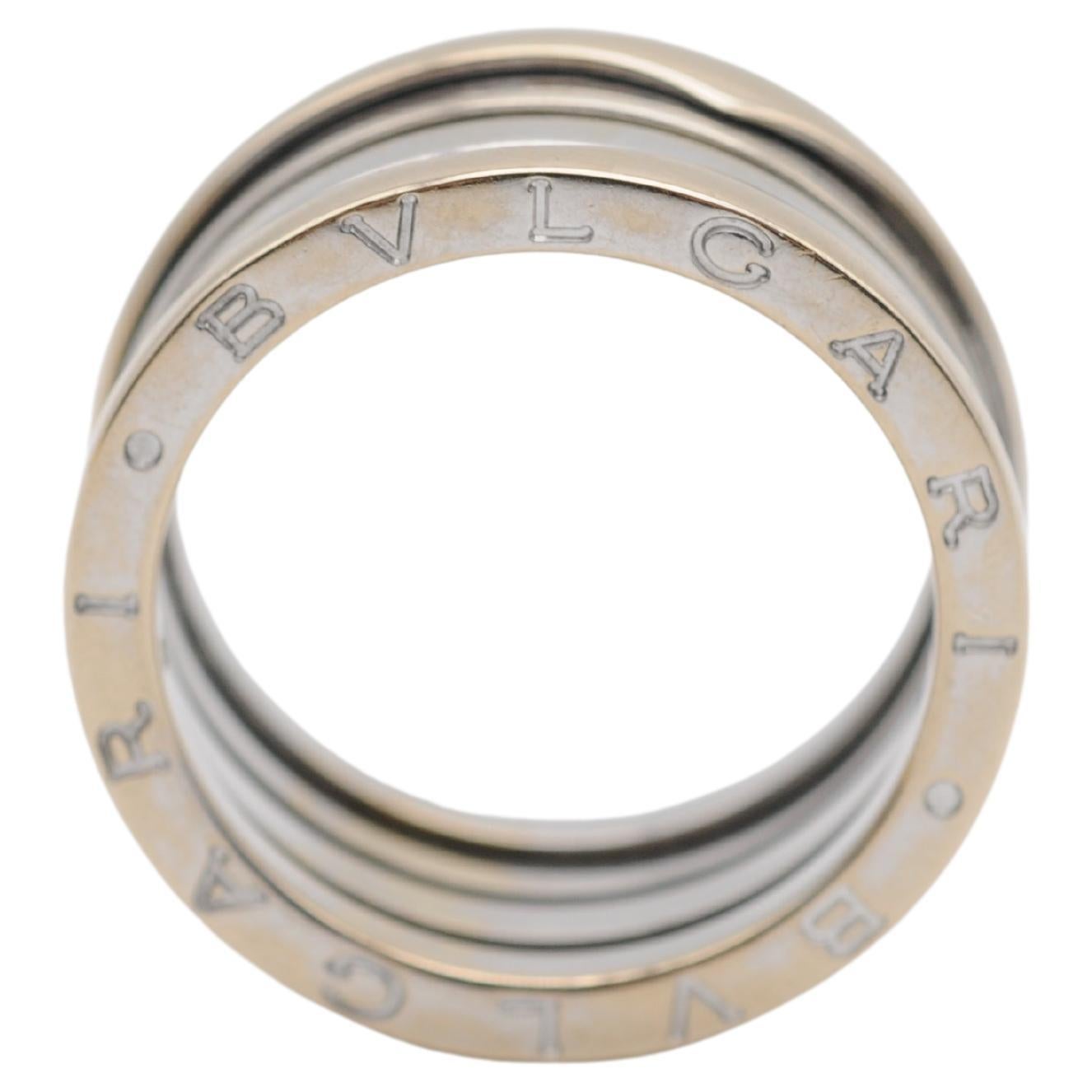 Bulgari B Zero Band Ring aus 18K Weißgold im Angebot