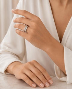 Bulgari B-Zero Ring aus 18 Karat Weißgold, 7 mm