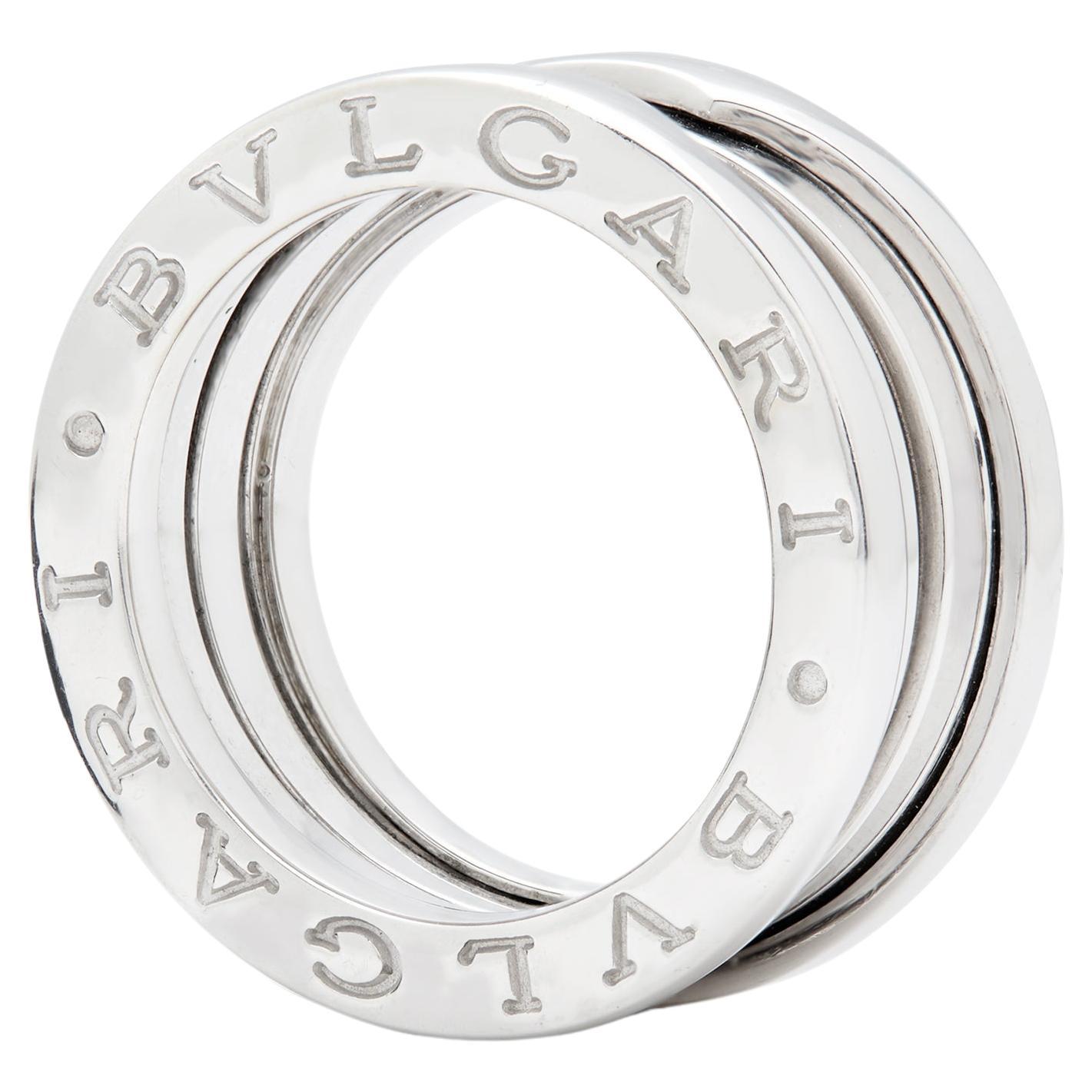 Bulgari B-Zero ring, white gold size 48 model number 323530 For Sale