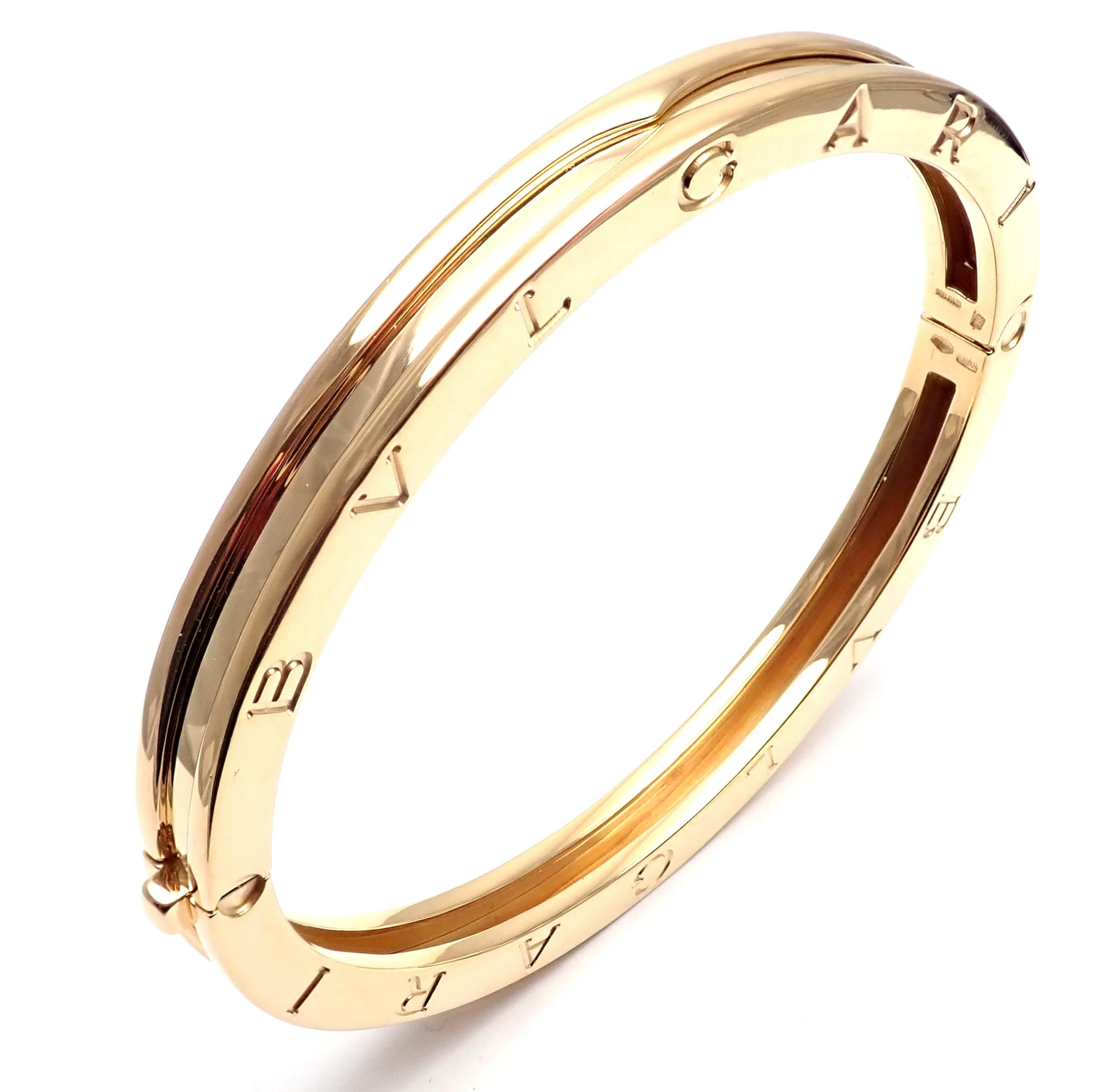 Bulgari B-Zero Yellow Gold Bangle Bracelet 4