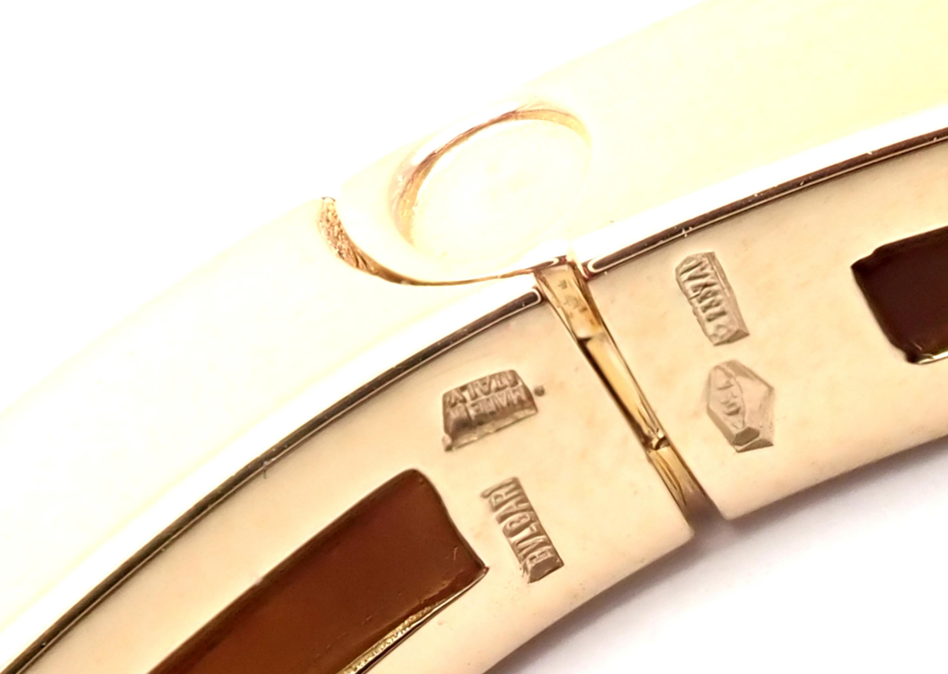 Bulgari B-Zero Yellow Gold Bangle Bracelet In Excellent Condition In Holland, PA