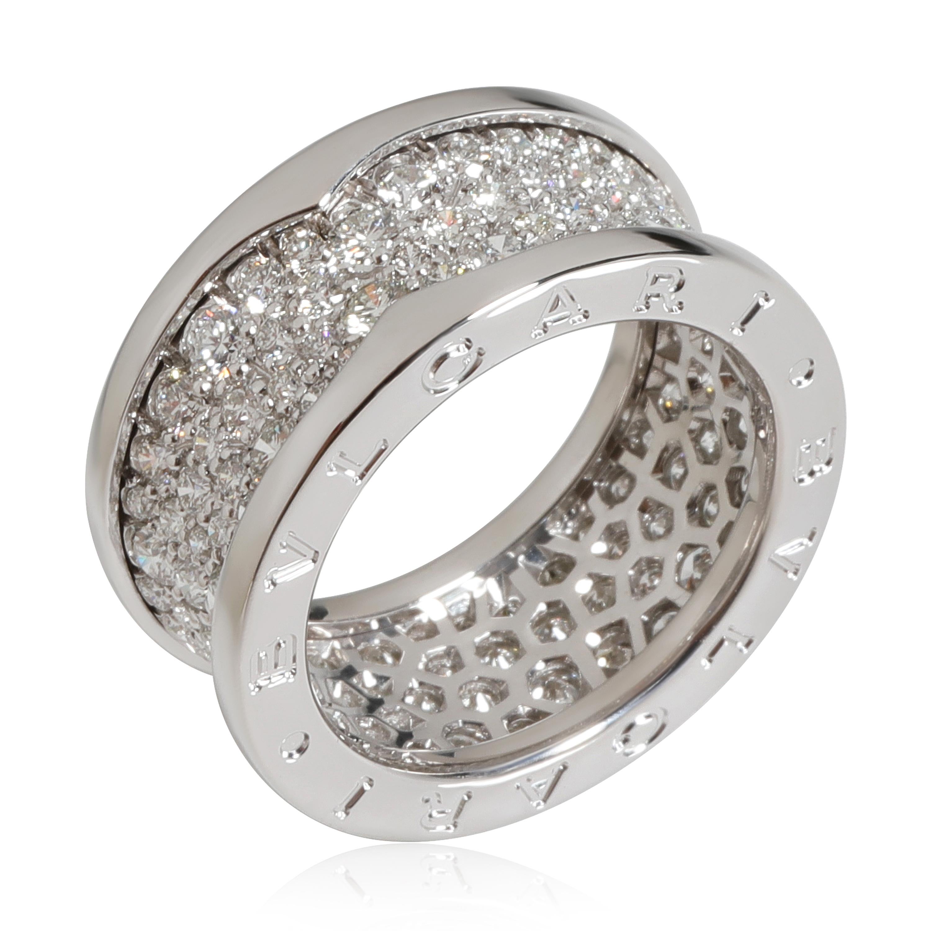 Bulgari B Zero1 Diamond  Ring in 18k White Gold 2.12 CTW

PRIMARY DETAILS
SKU: 117083
Listing Title: Bulgari B Zero1 Diamond  Ring in 18k White Gold 2.12 CTW
Condition Description: Retails for 20,000 USD. In excellent condition and recently