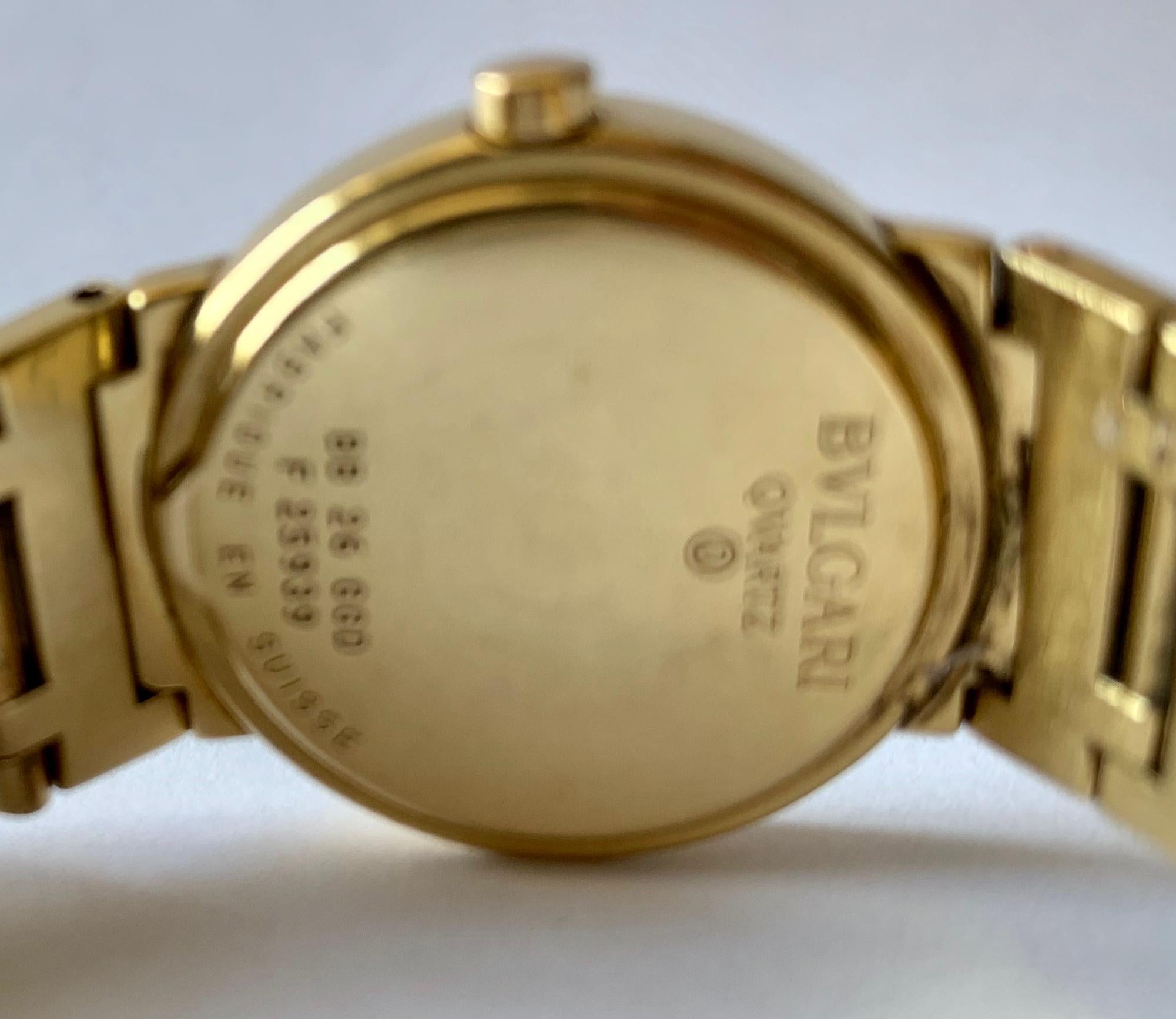 bvlgari 18k gold watch