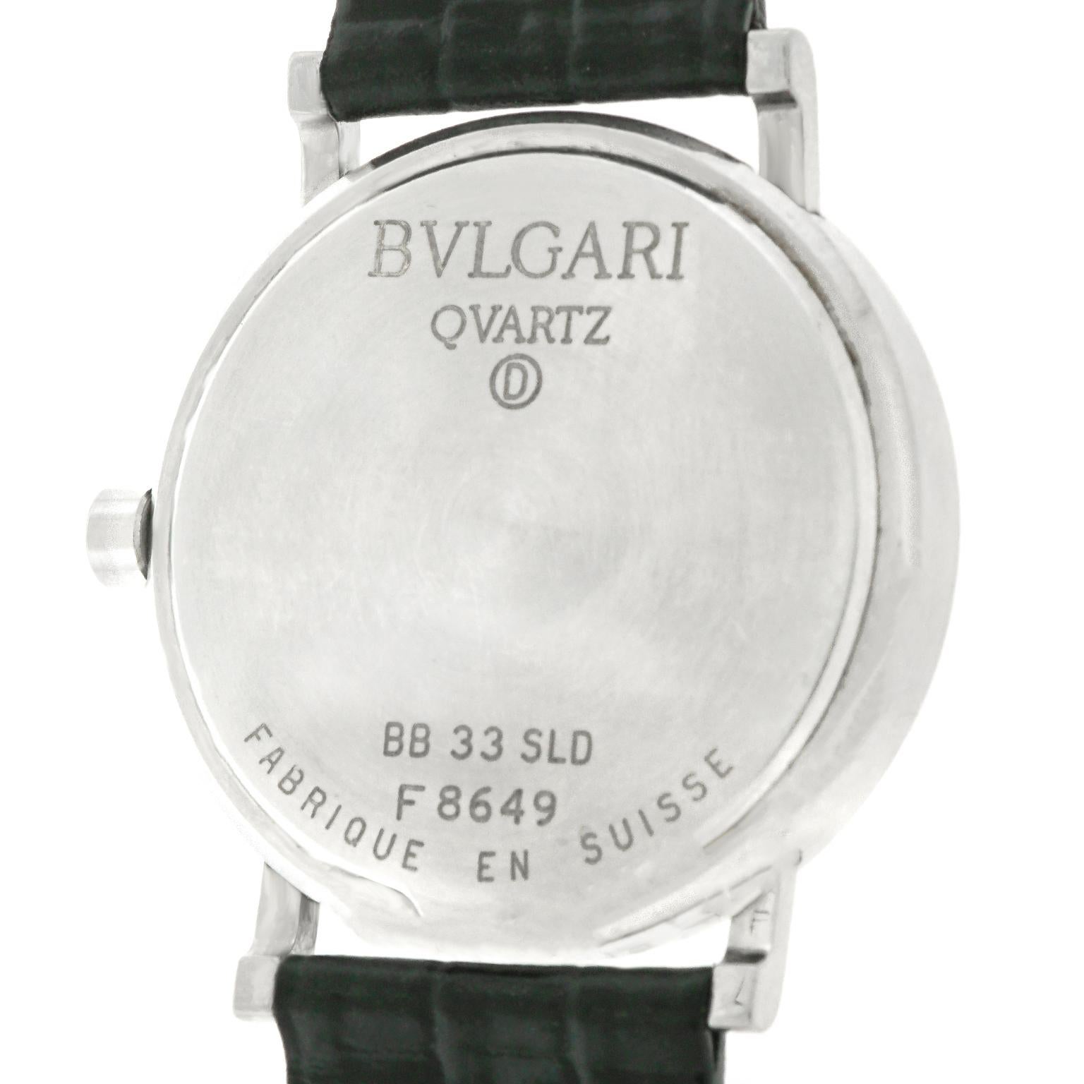 Bulgari BB 33 SLD Stainless Steel Quartz Women's Watch at 1stDibs